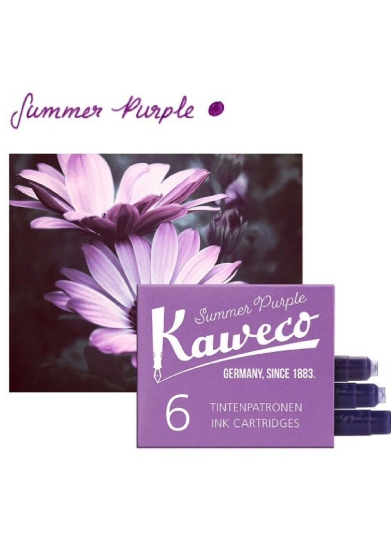 Kaweco Inkt Vullingen verp./6  Summer Purple (Aubergine)