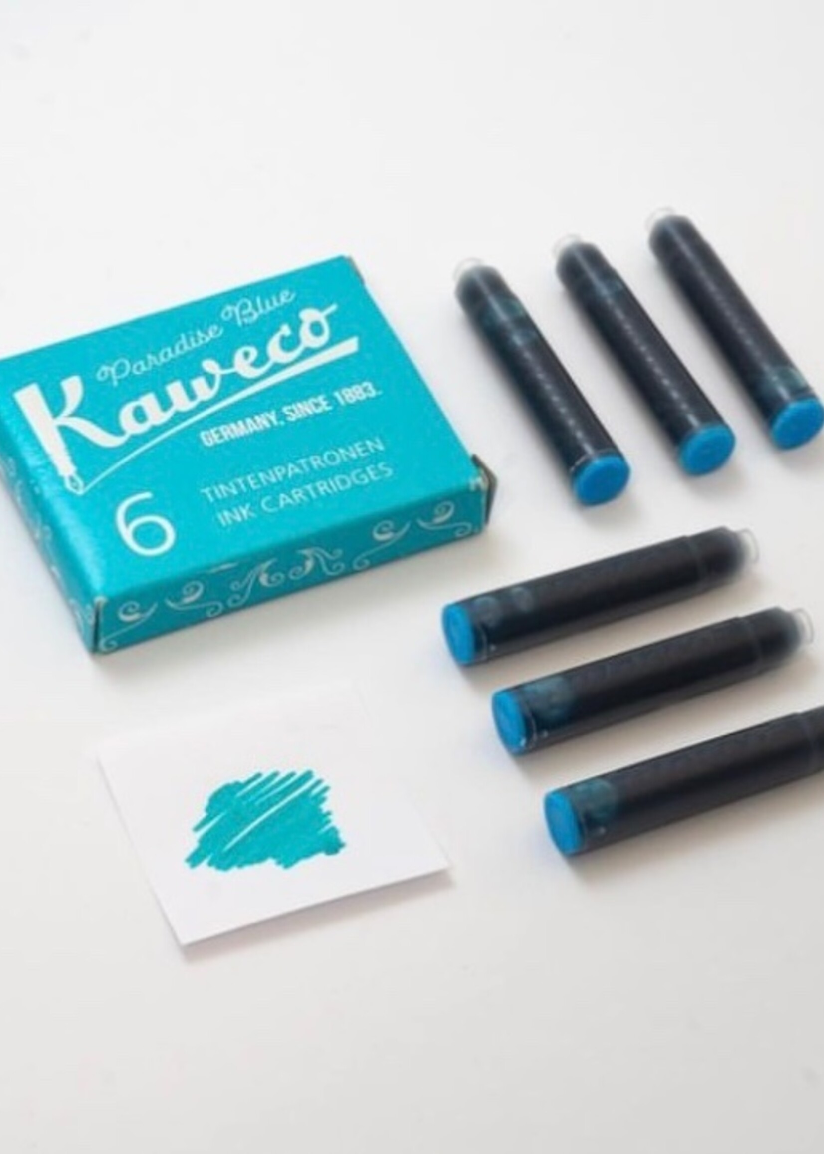 Kaweco Inkt Vullingen verp./6  Paradise Blue Turquoise