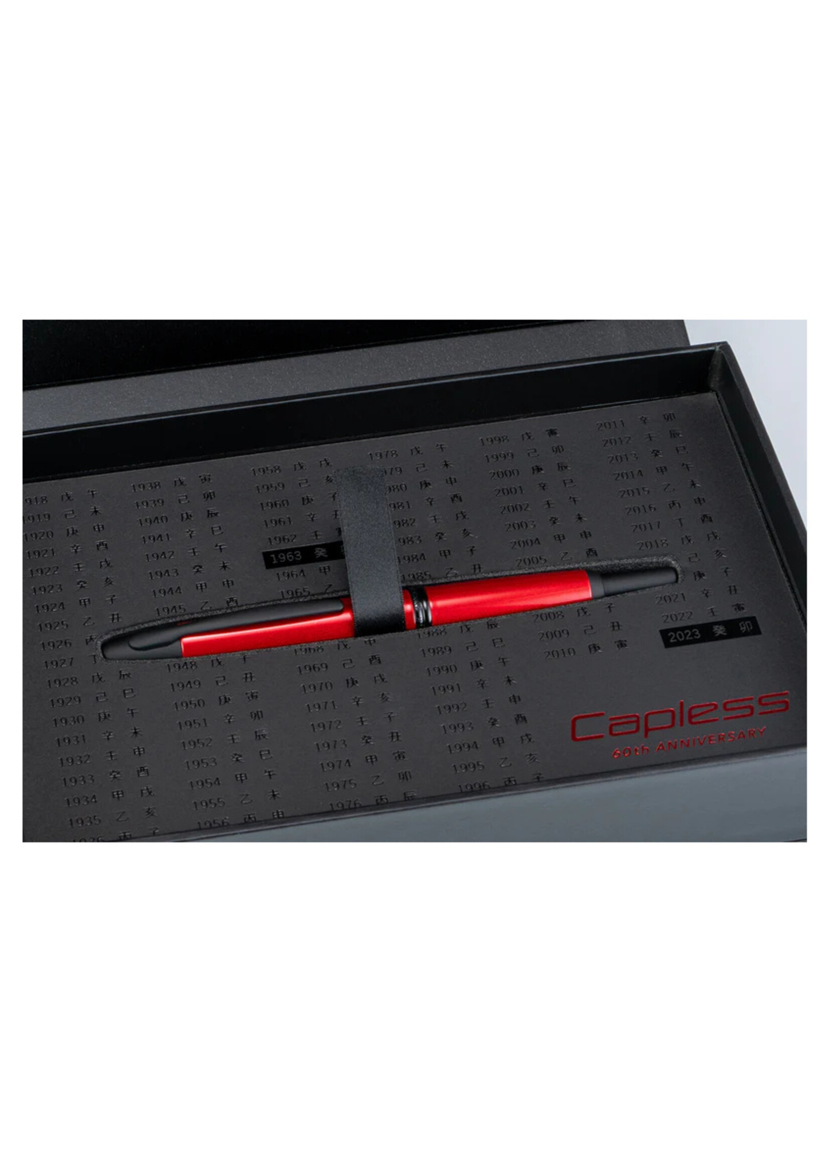 Capless 60th ANNIVERSARY Exclusive Matte Black & Red Gift Box Vulpen VERWACHT OKTOBER 2023