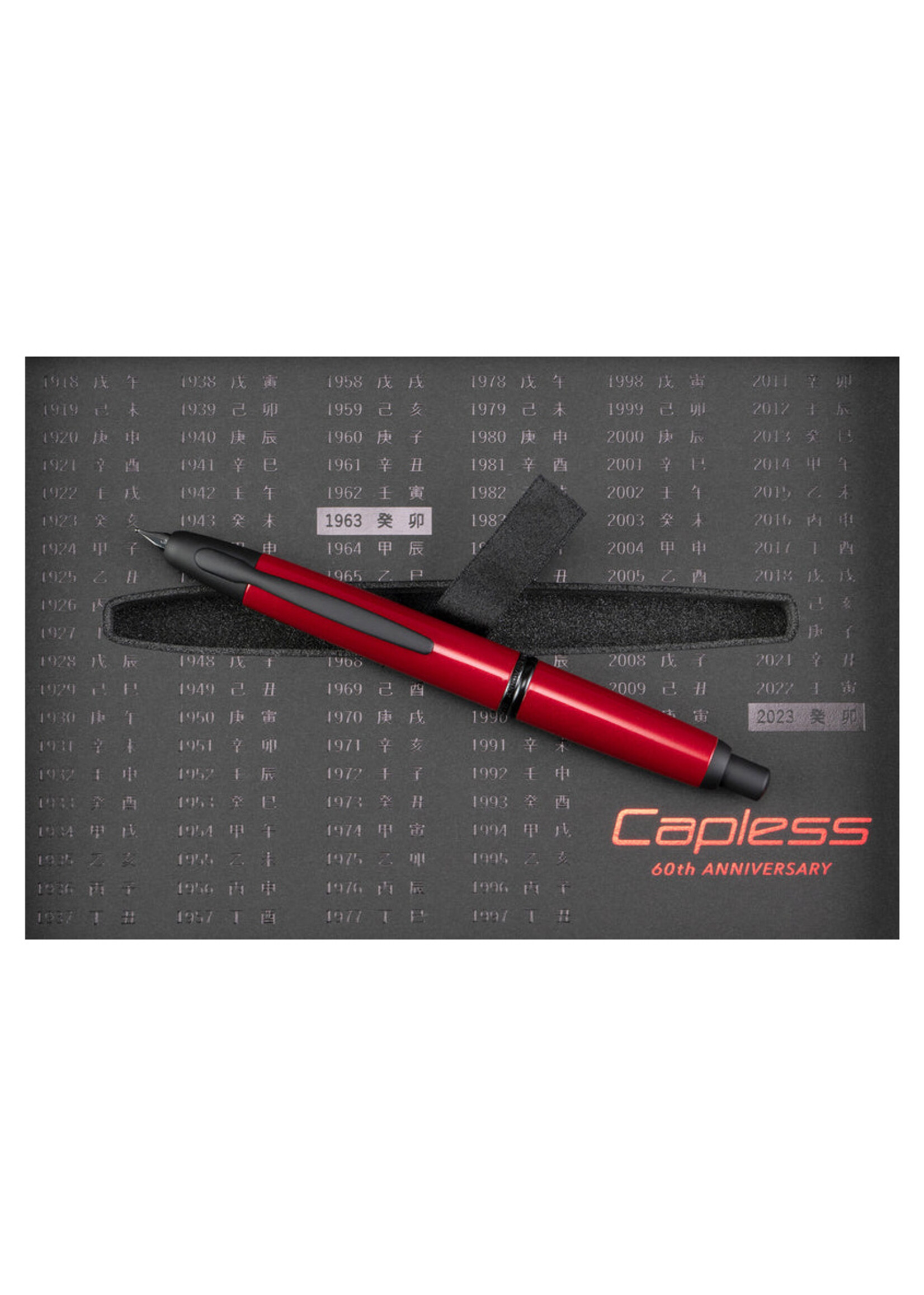 Capless 60th ANNIVERSARY Exclusive Matte Black & Red Gift Box Vulpen VERWACHT OKTOBER 2023