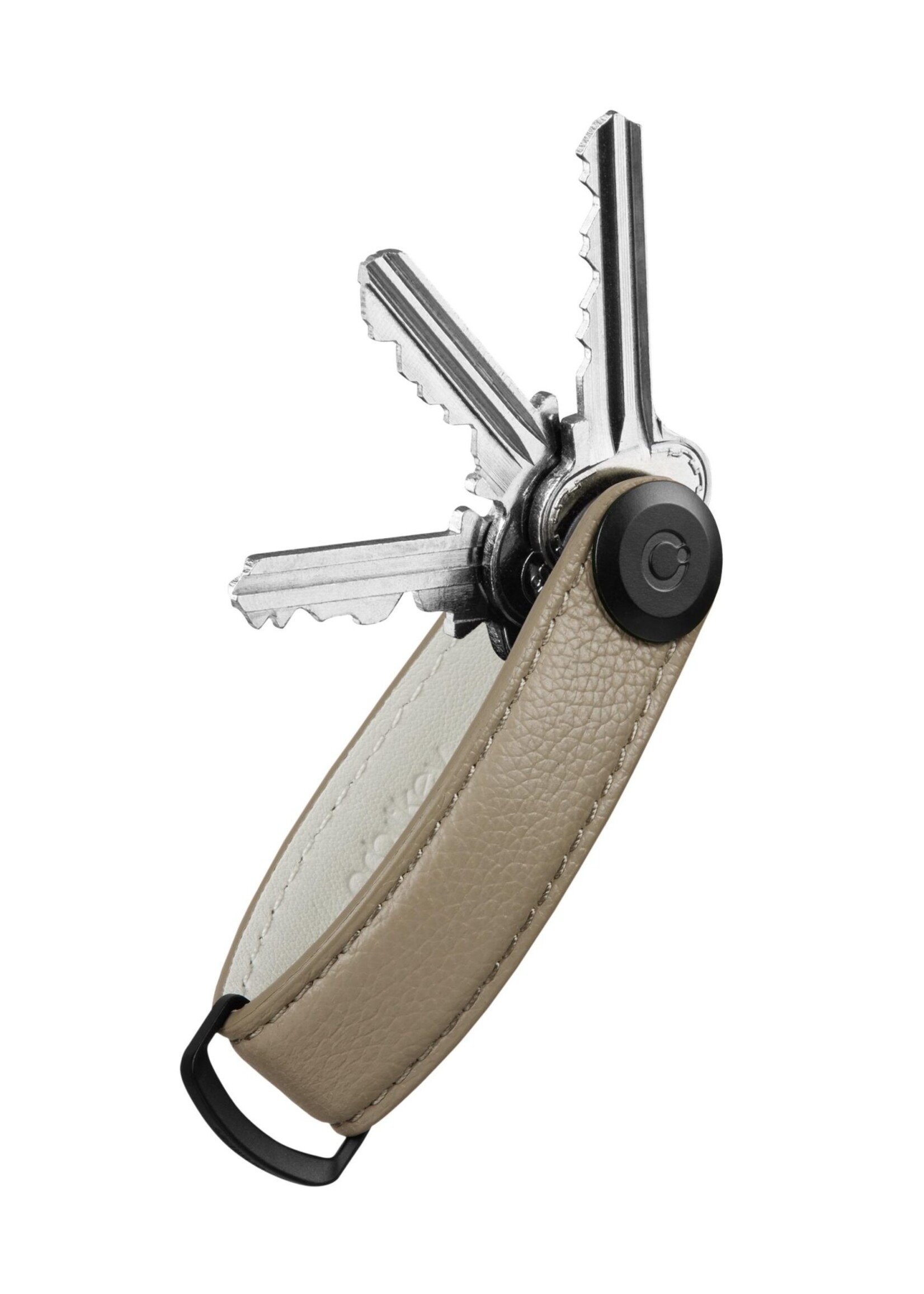 Orbitkey 2.0 Pebbled Leather Ecru