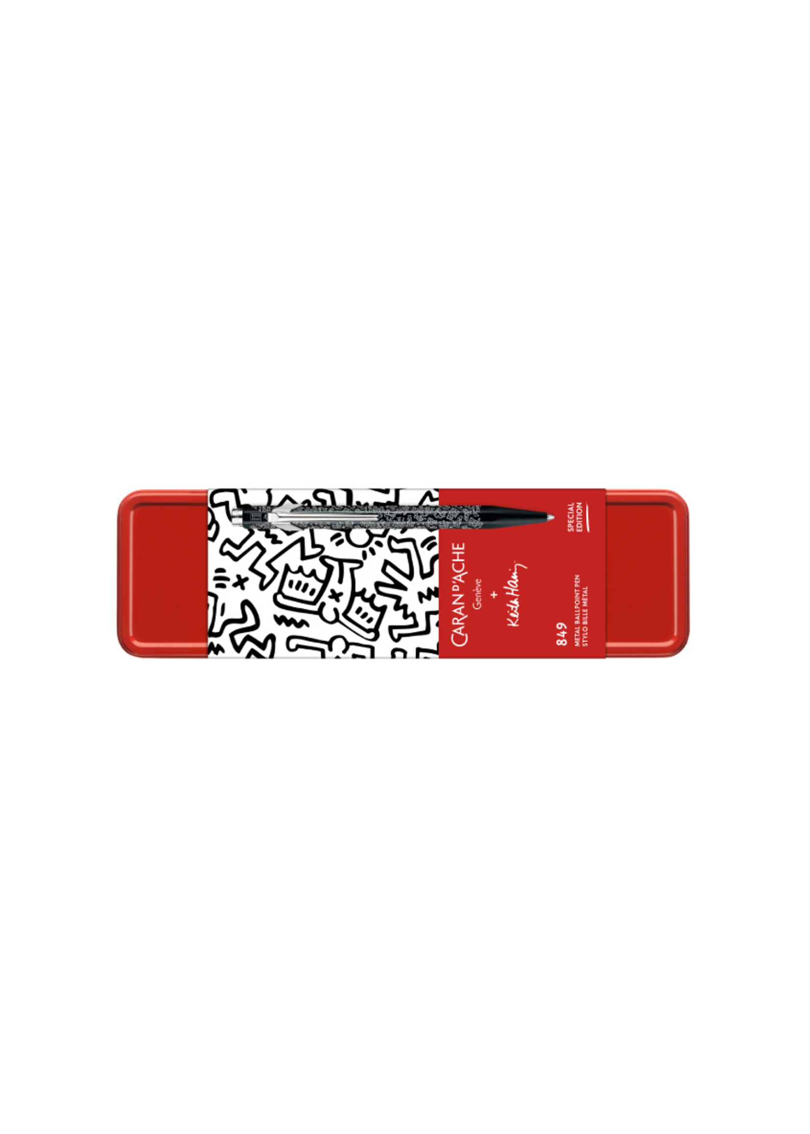 Caran d'Ache 849 + Keith Haring LE Zwart Balpen