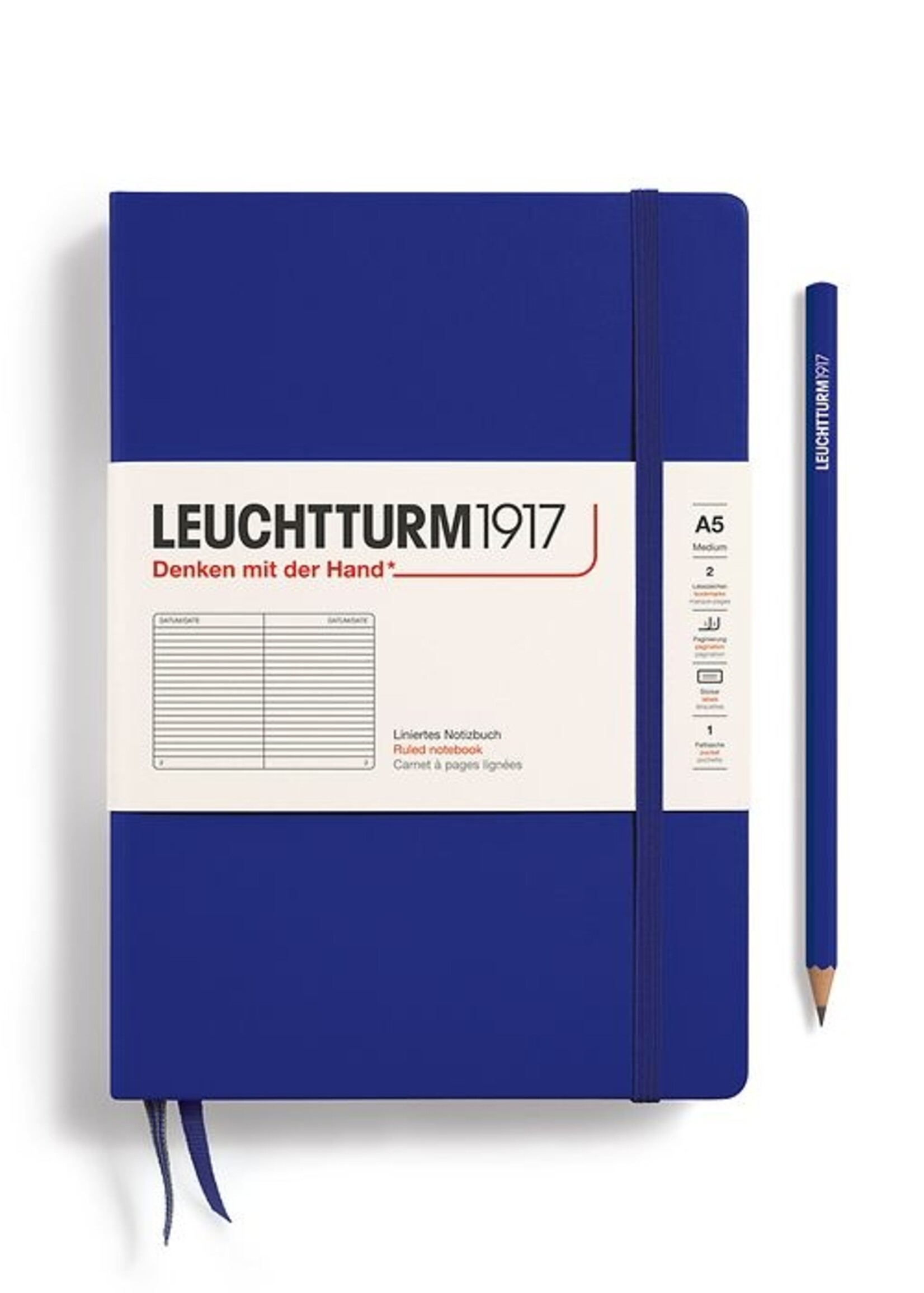 Leuchtturm1917 Notitieboek Medium A5 Hard Cover Ink