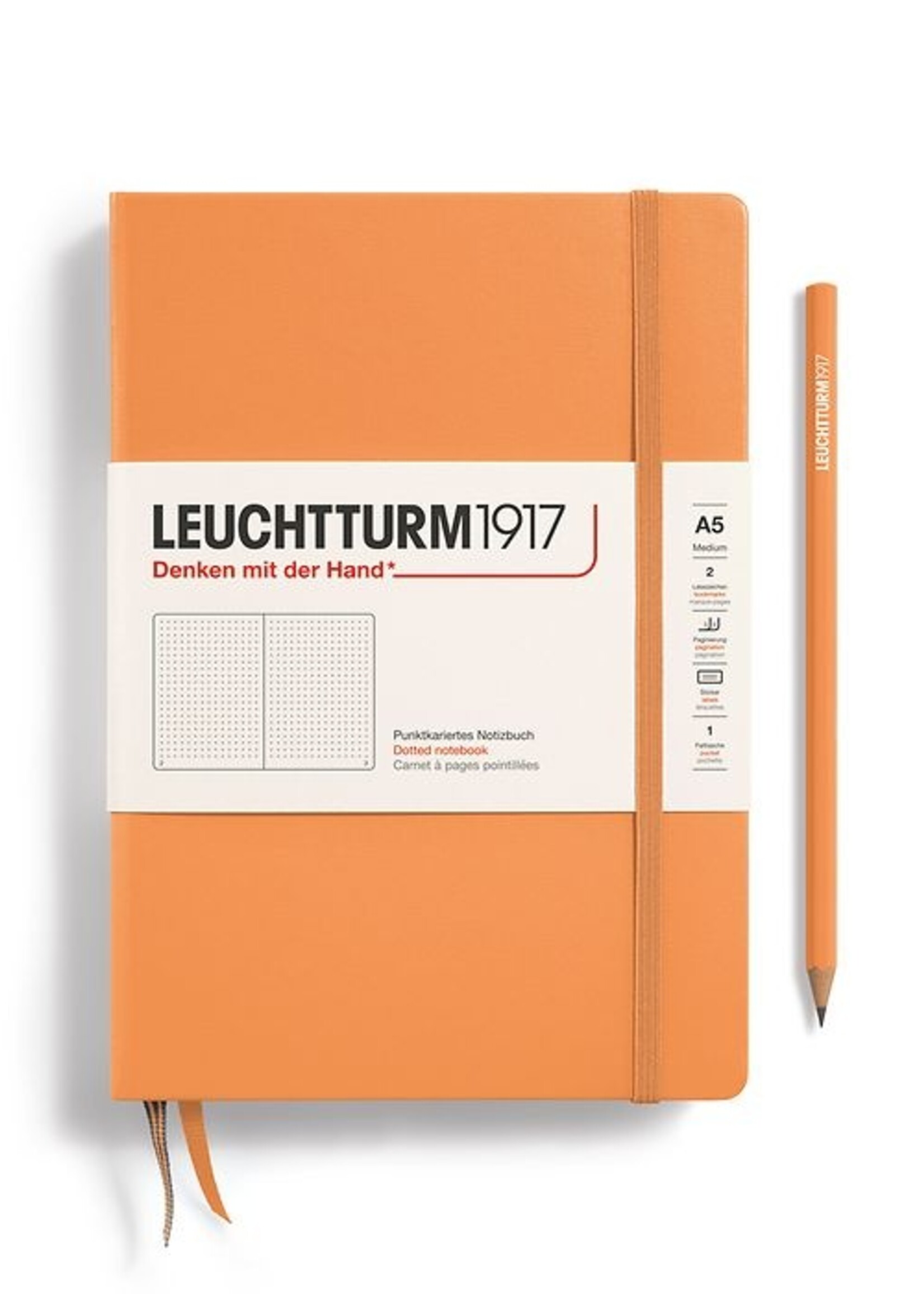 Leuchtturm1917 Notitieboek Medium A5 Hard Cover Apricot