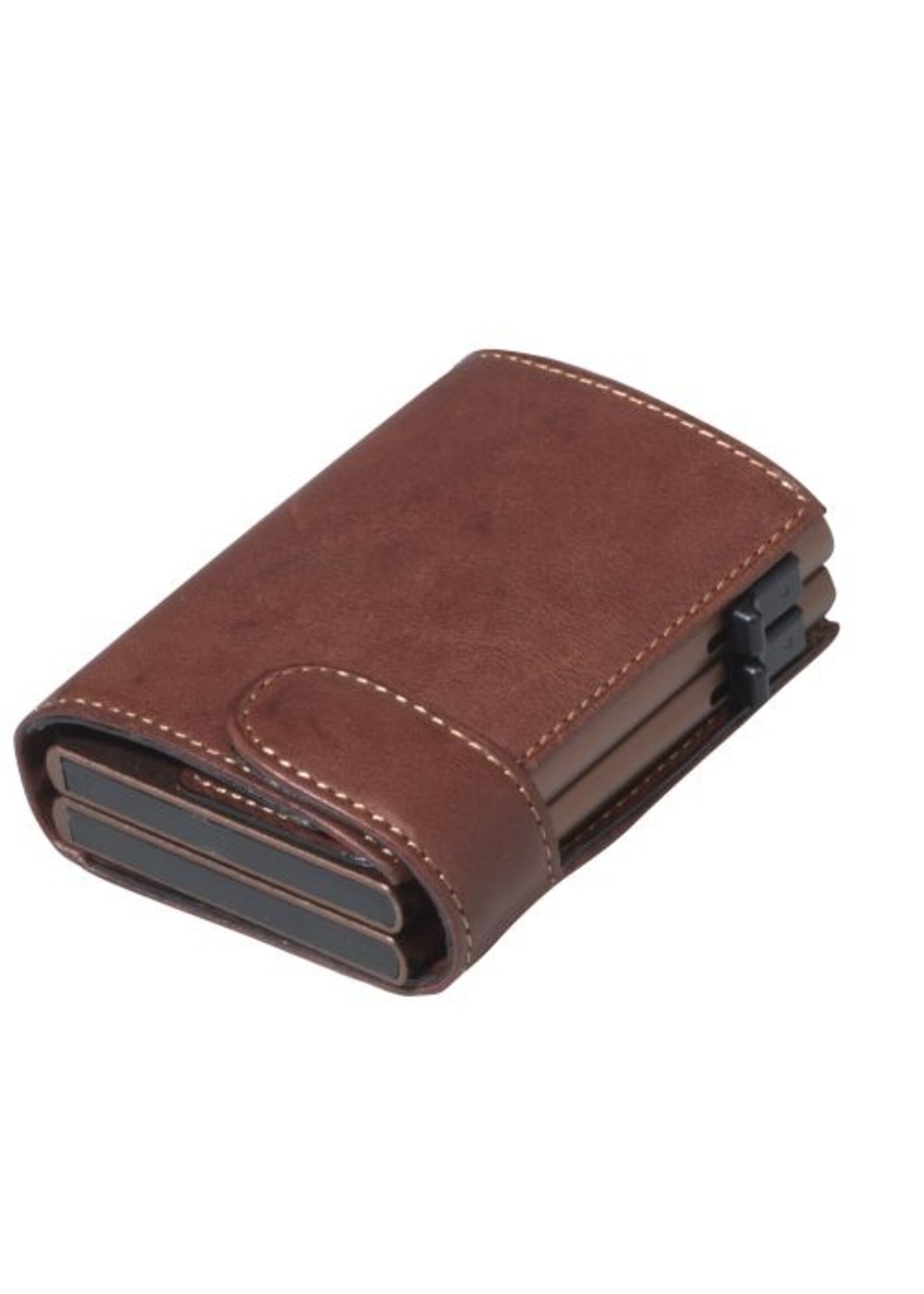 Tony Perotti Furbo Twin Wallet RFID Vintage Brown