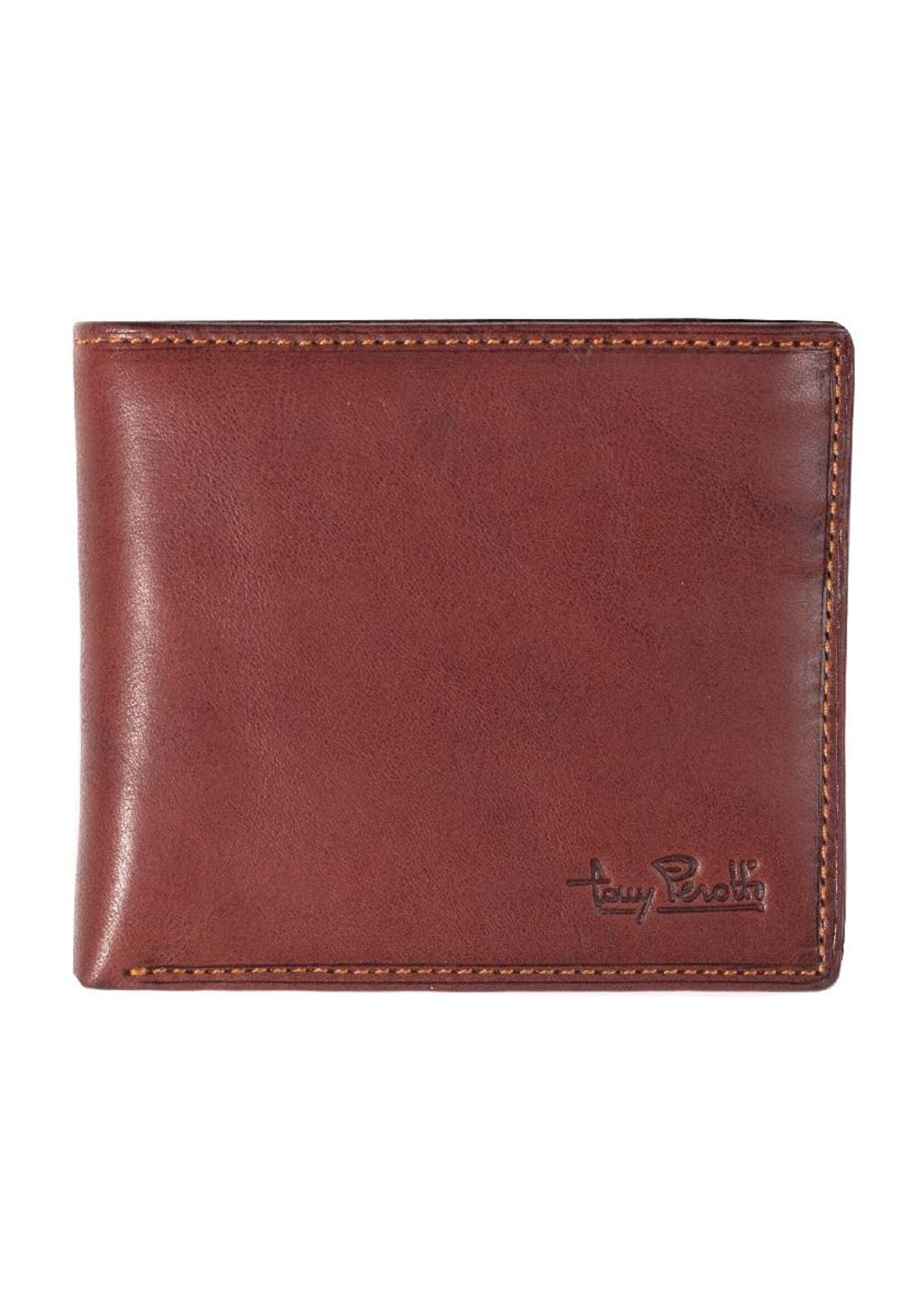 Tony Perotti Portefeuille Hor. 14cc +  rits voor kleingeld Vintage Brown