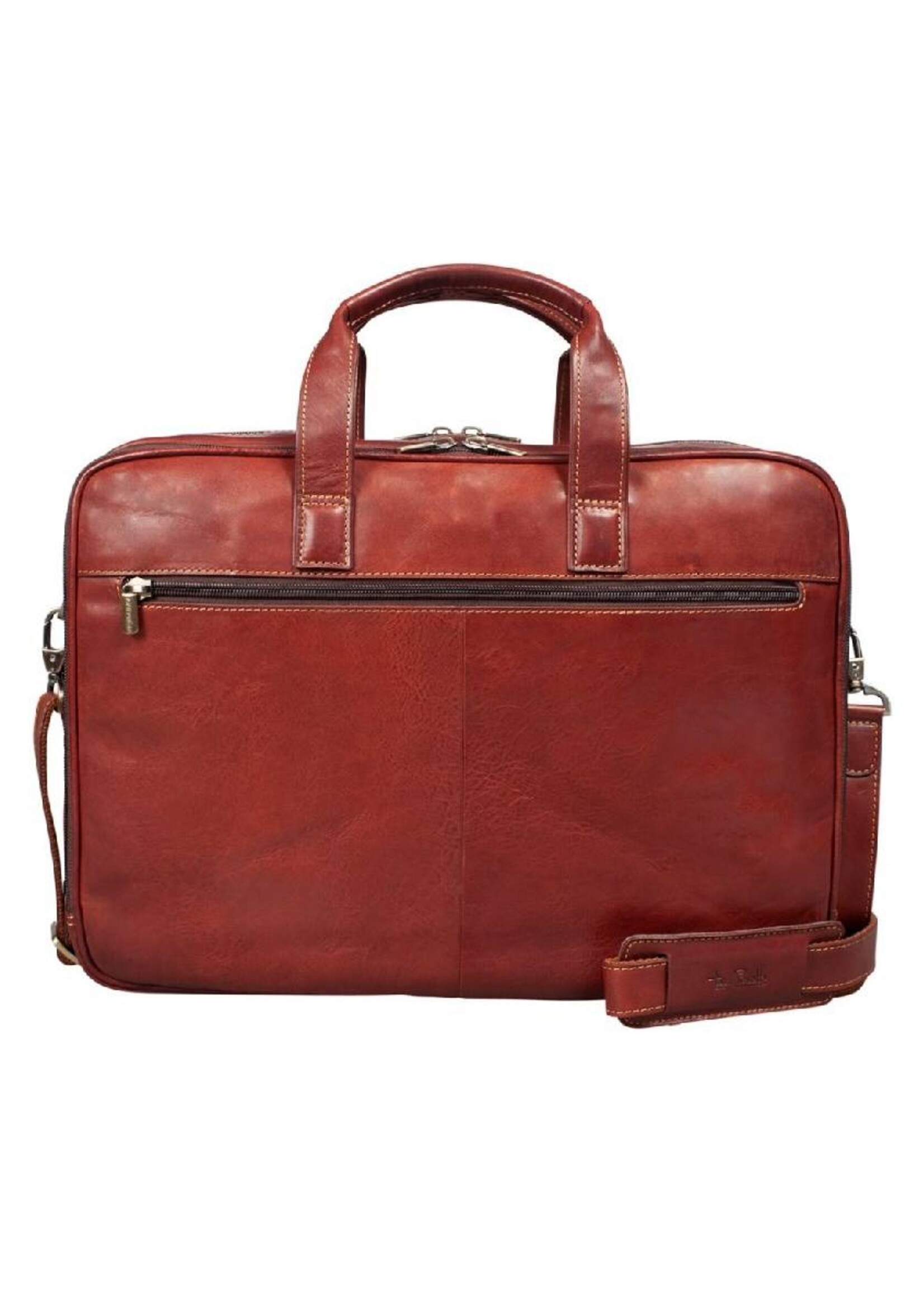 Tony Perotti Laptoptas 15" /3 + voorvak Vintage Brown