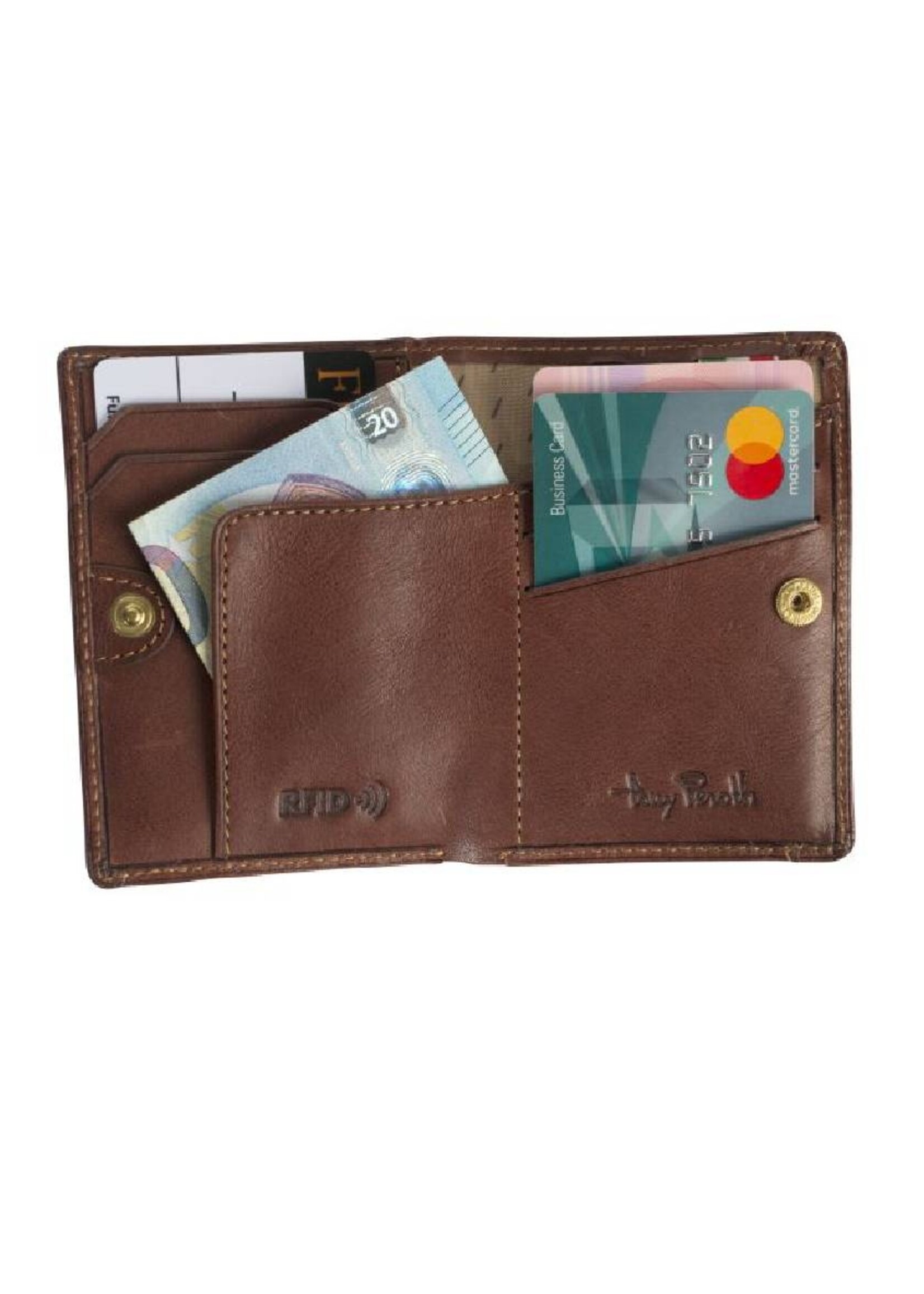 Tony Perotti Mini Portefeuille 5cc Vintage Camel