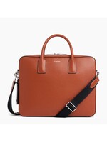 Le Tanneur Emile Slim Grain Businesstas 14" Cognac