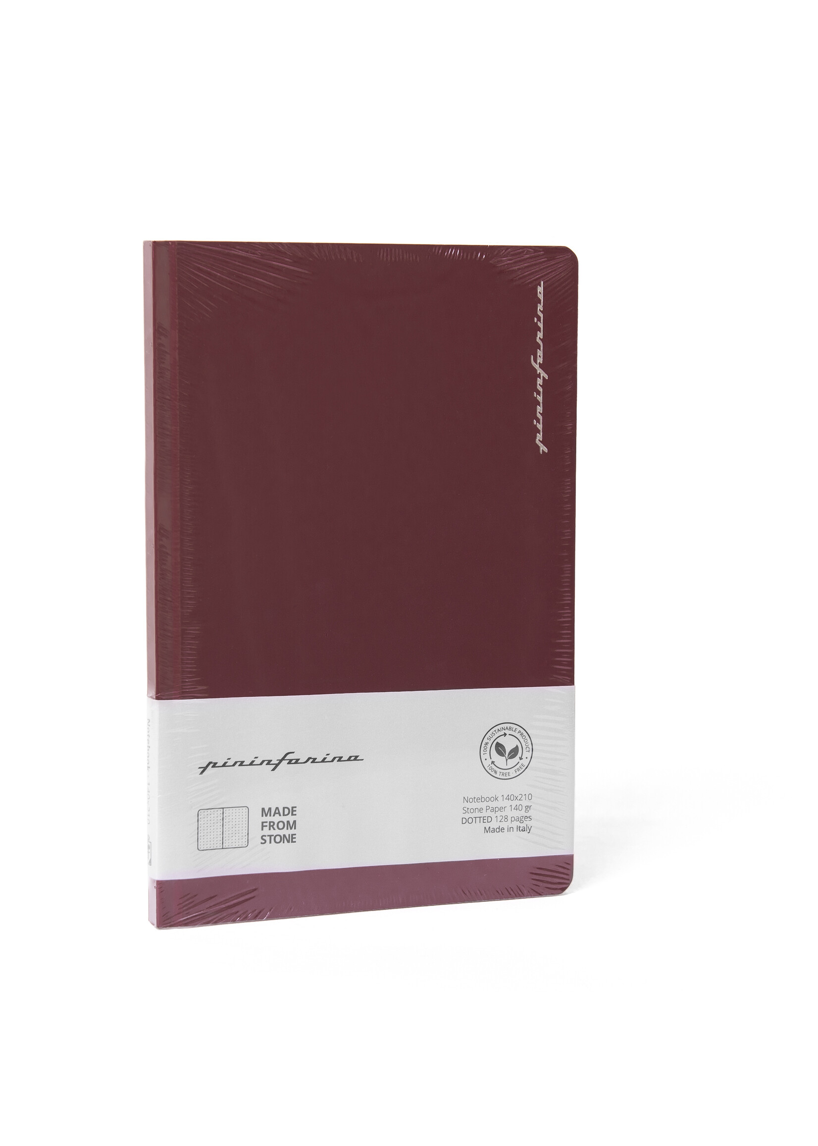 Pininfarina Notebook A5 Hard Cover Stone Paper Dotted Red