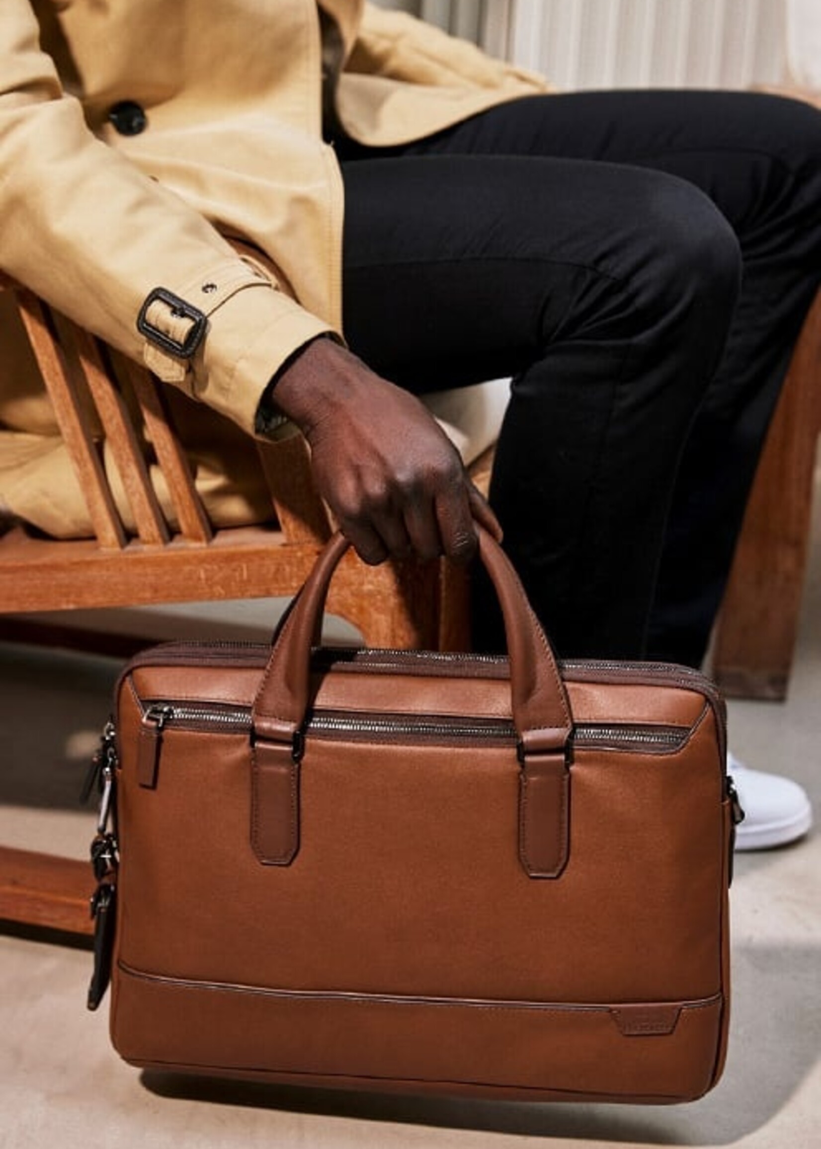 TUMI Businesstas Harrison Sycamore Slim Cognac