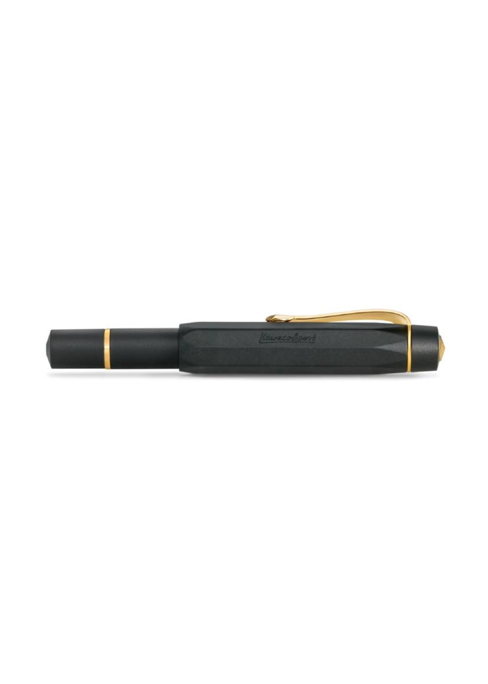 Kaweco Piston Al Sport Black/Gold M-Medium