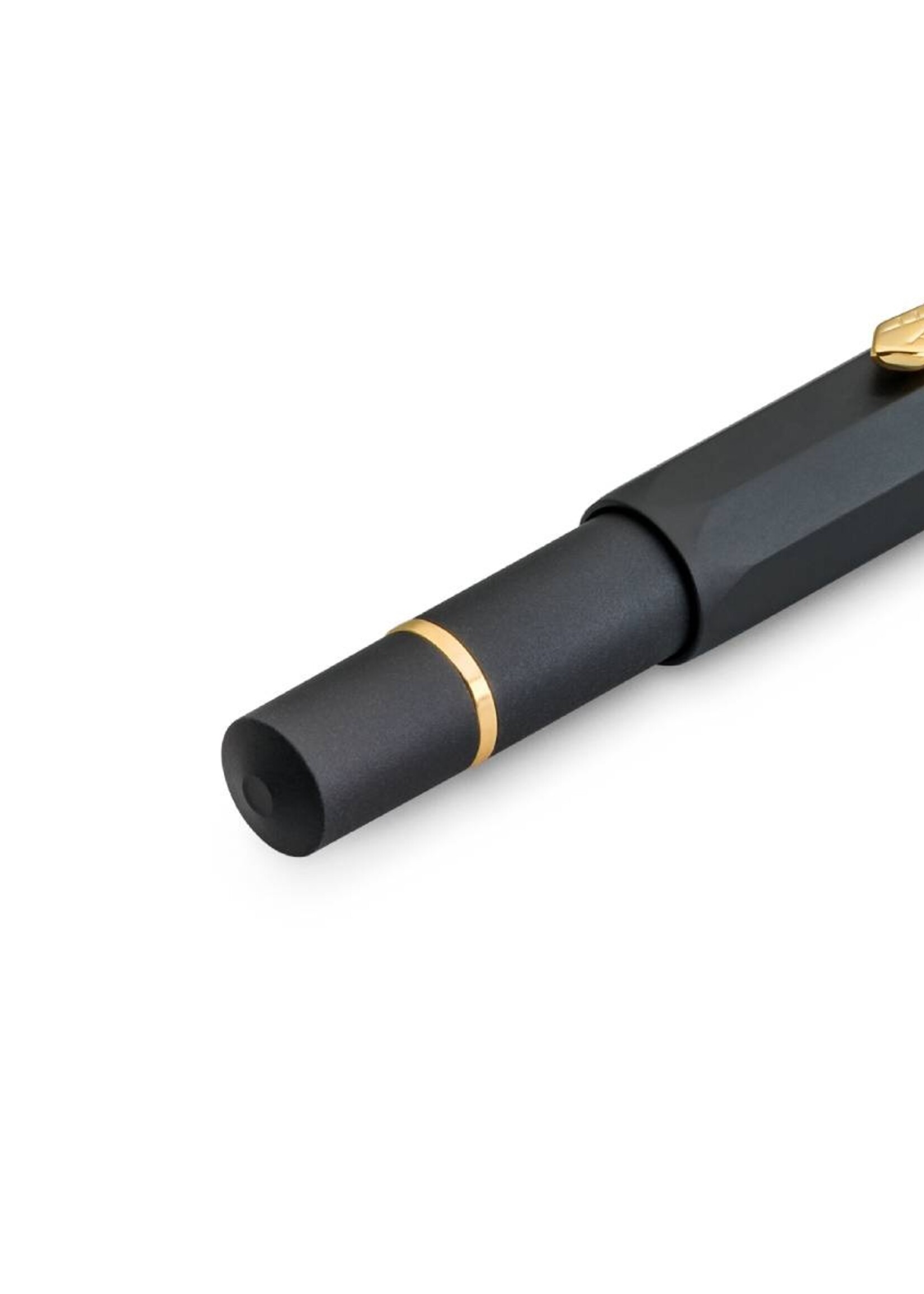 Kaweco Piston Al Sport Matt Black/Gold Medium
