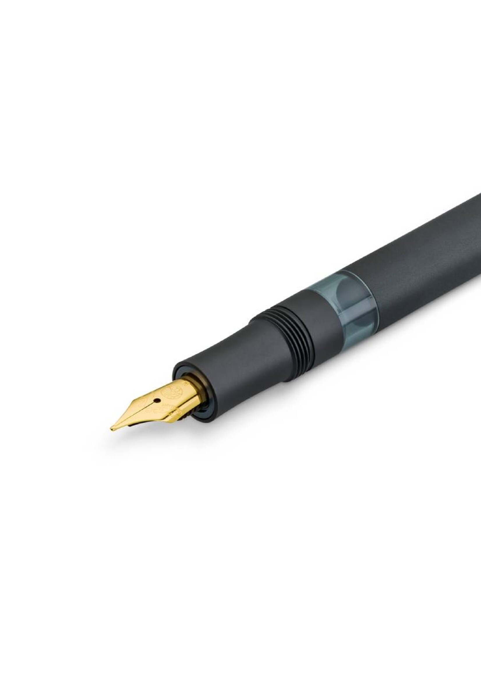 Kaweco Piston Al Sport Matt Black/Gold Medium