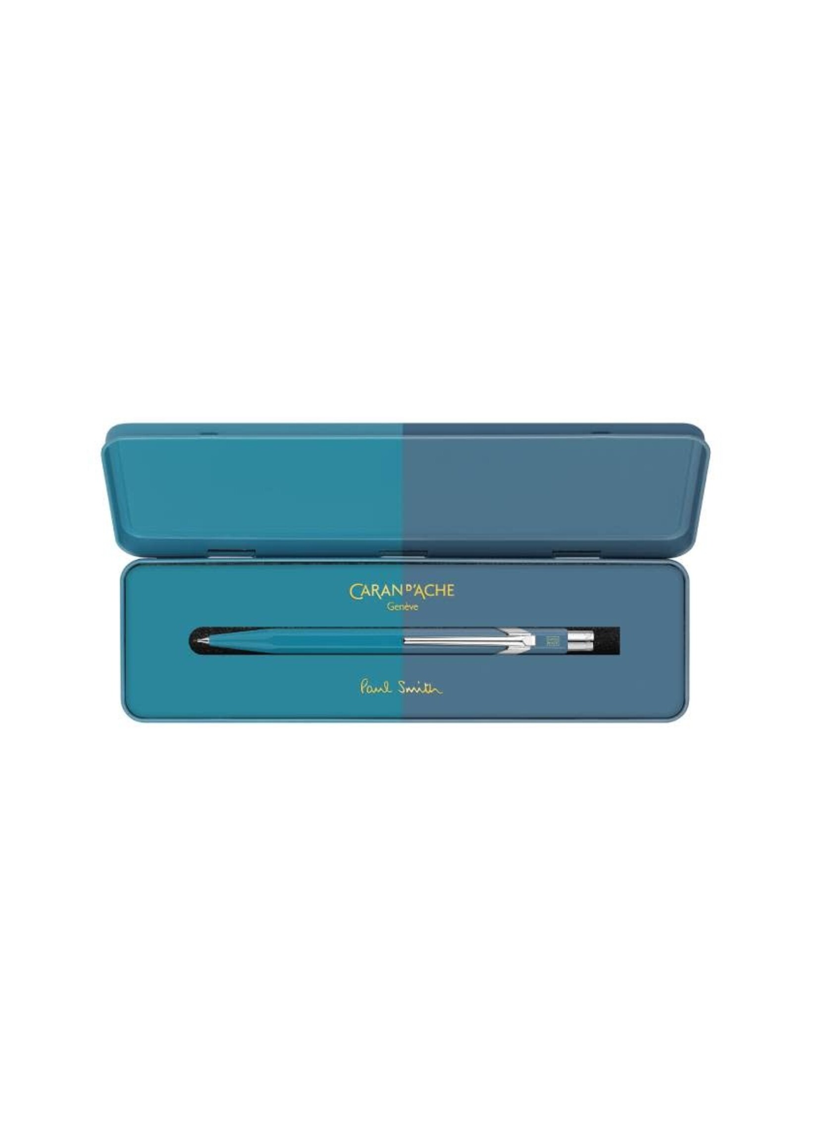 Caran d'Ache + Paul Smith Limited Edition IV 844 vulpotlood 0.7 CYAN/STEEL