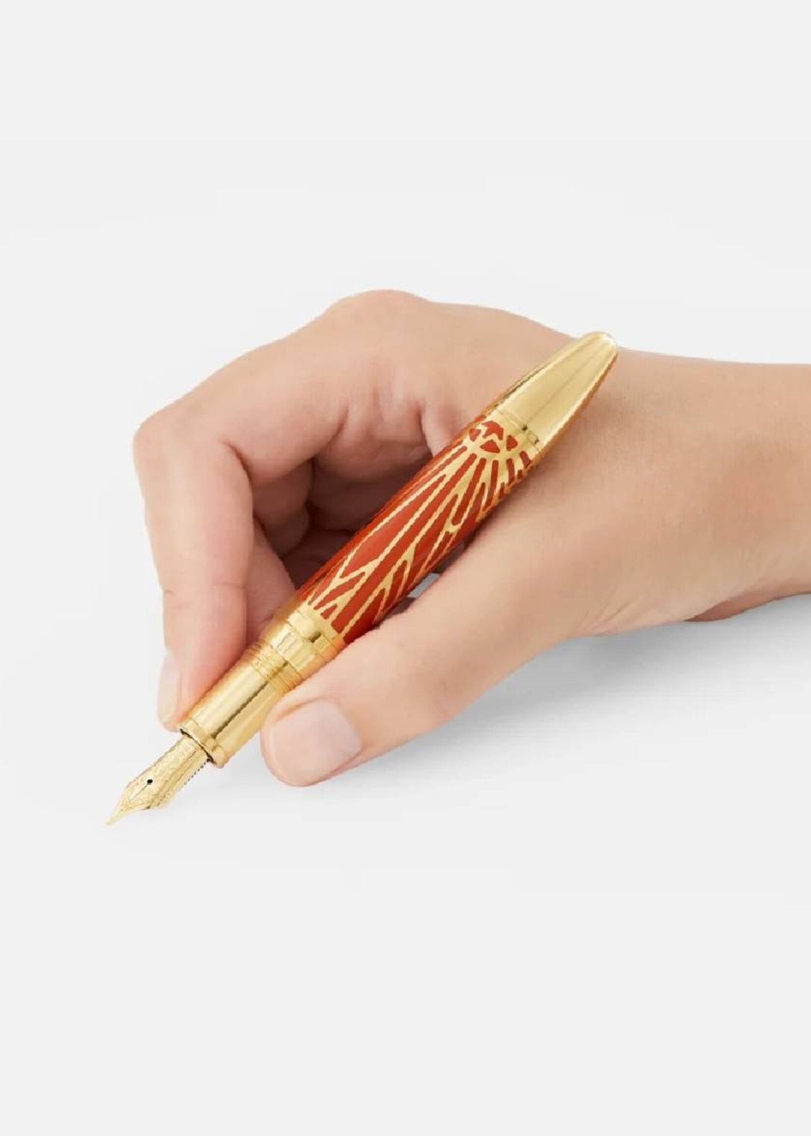 Montblanc 100 years Meisterstück The Origin Collection Solitaire Coral LeGrand Vulpen 145  (Au585/14) 0.62 mm M - Medium