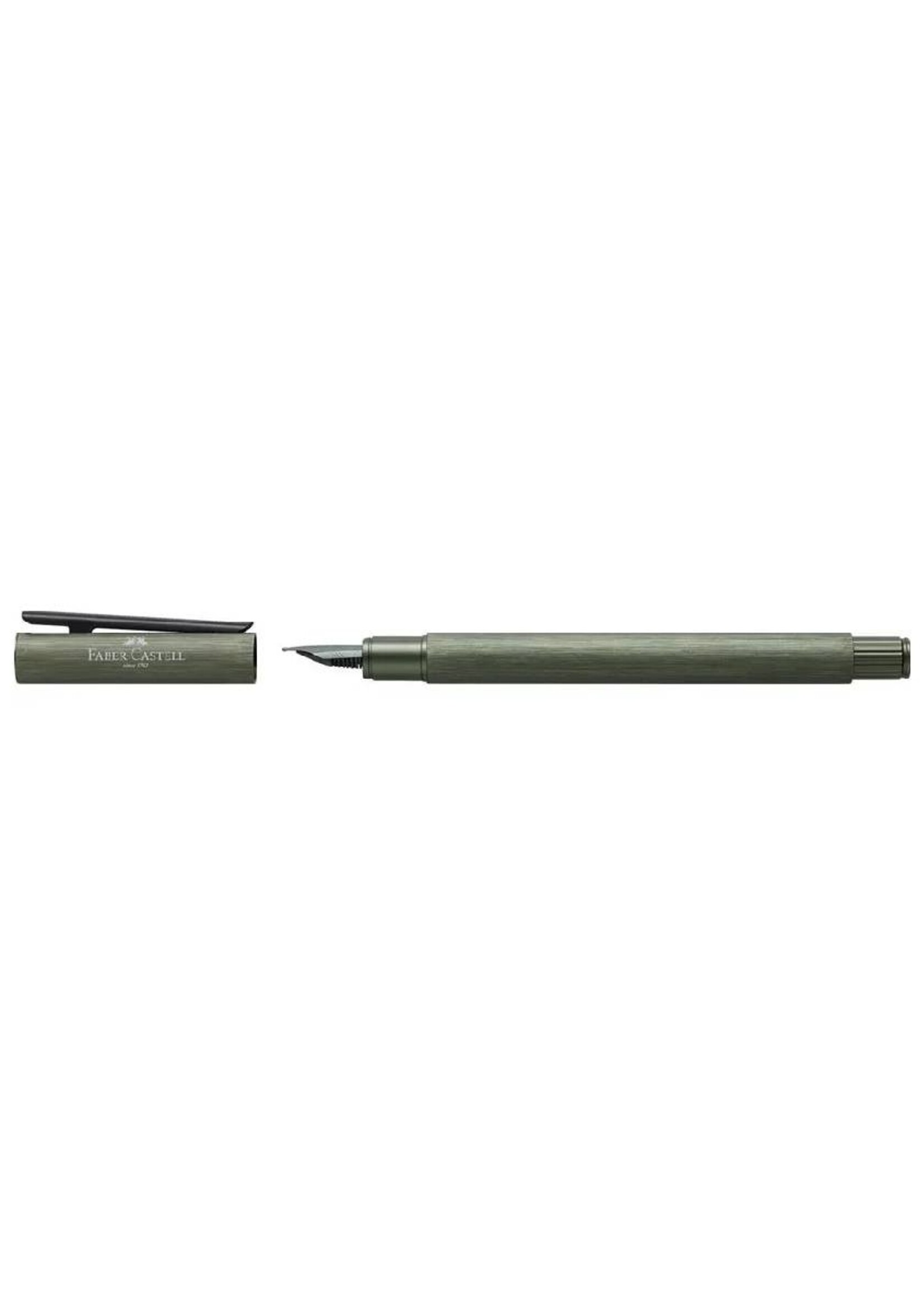 Faber-Castell Neo Slim Aluminium olive green vulpen