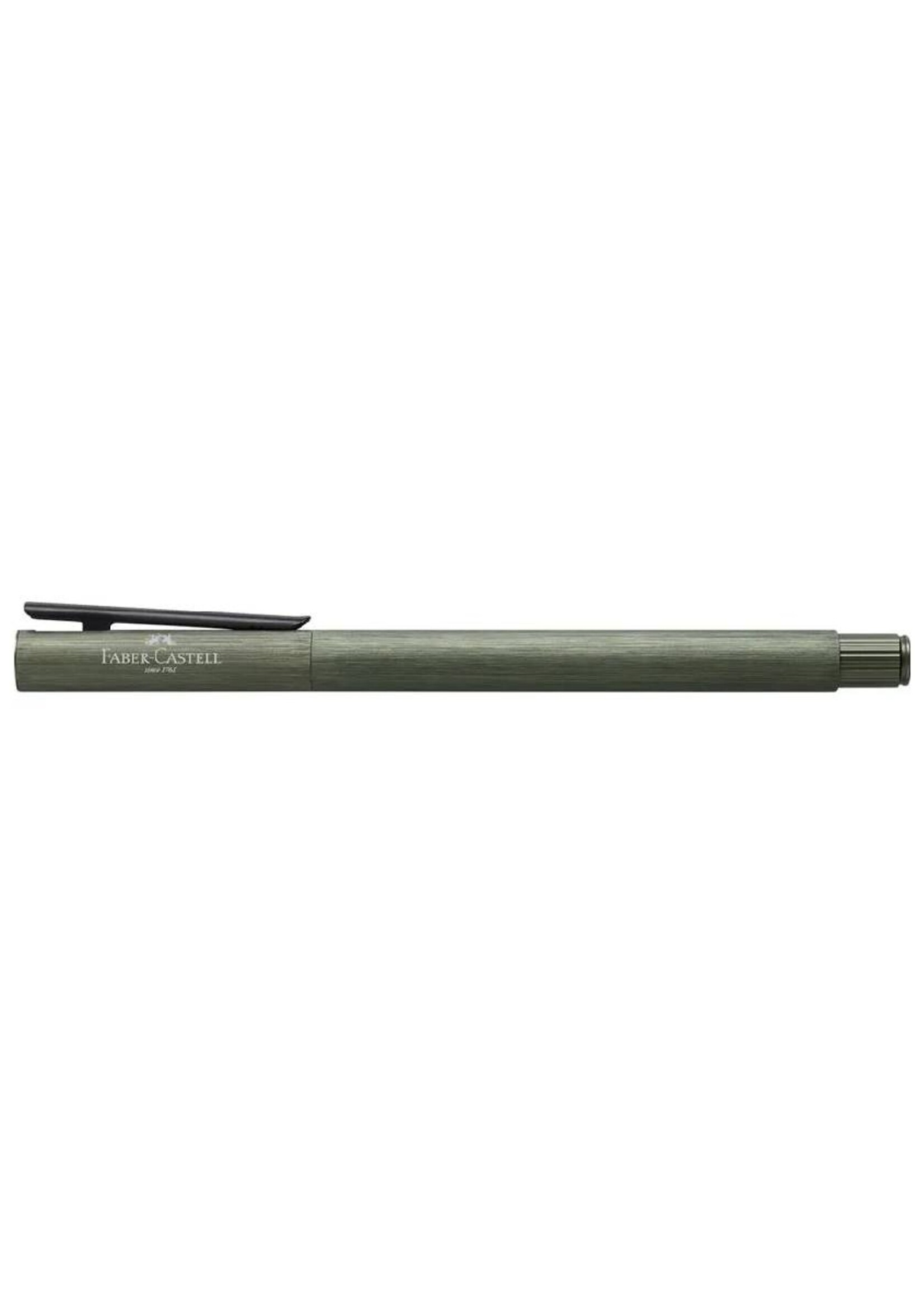 Faber-Castell Neo Slim Aluminium olive green vulpen