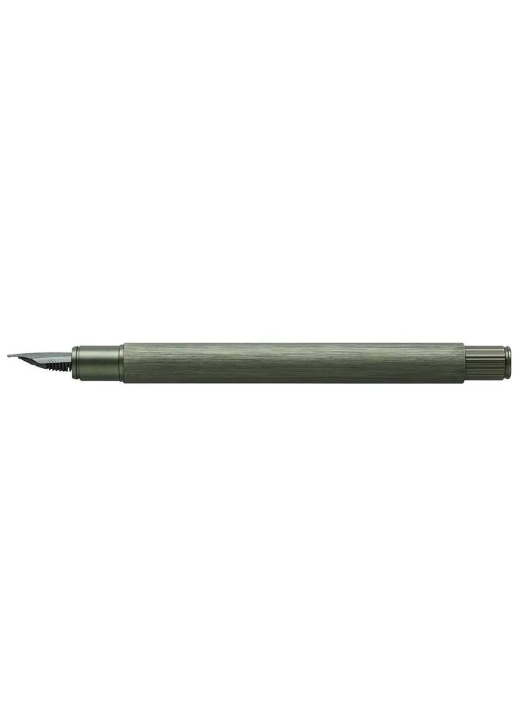 Faber-Castell Neo Slim Aluminium olive green vulpen
