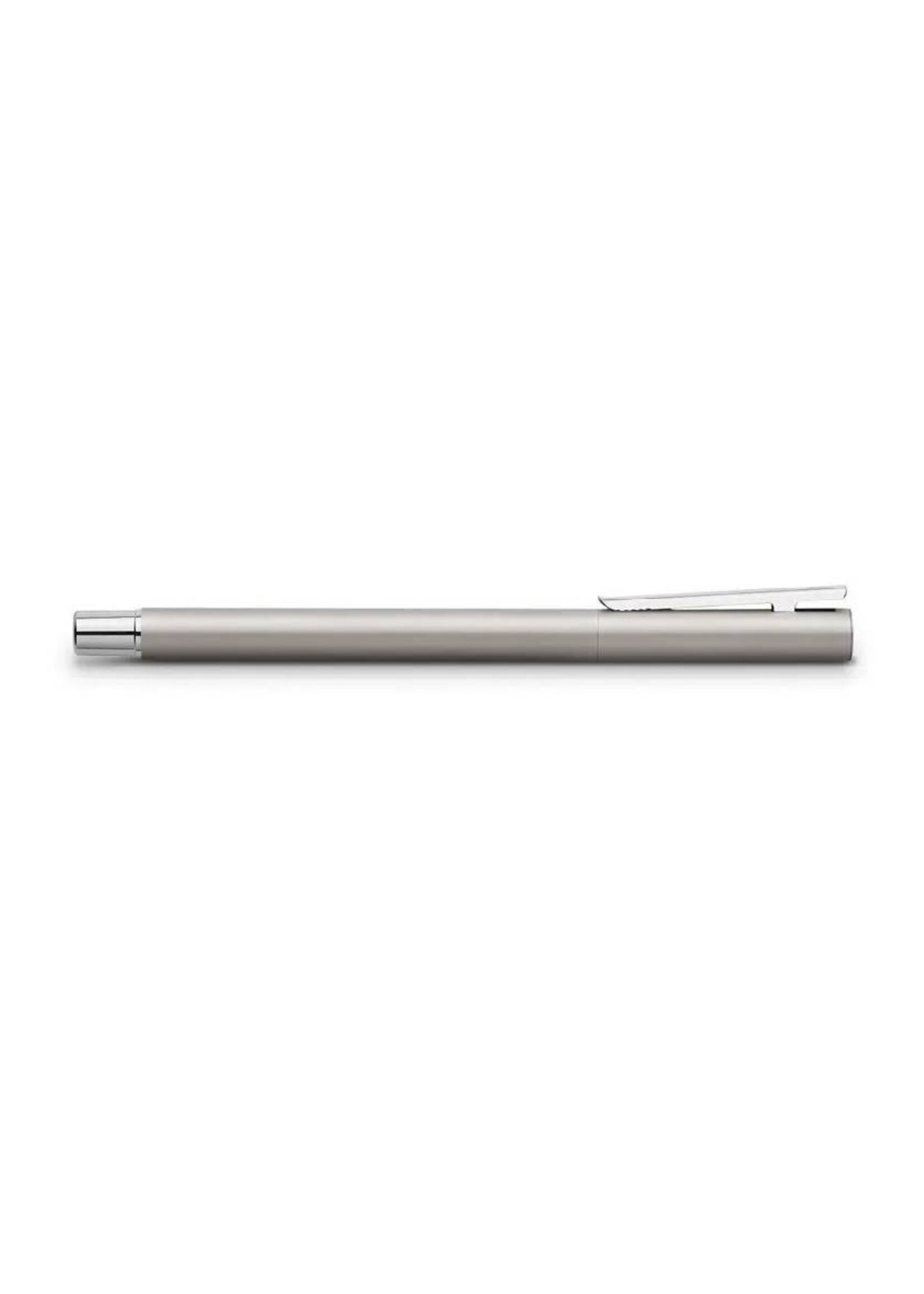 Faber-Castell Neo Slim Stainless Steel Matt vulpen F - Fijn