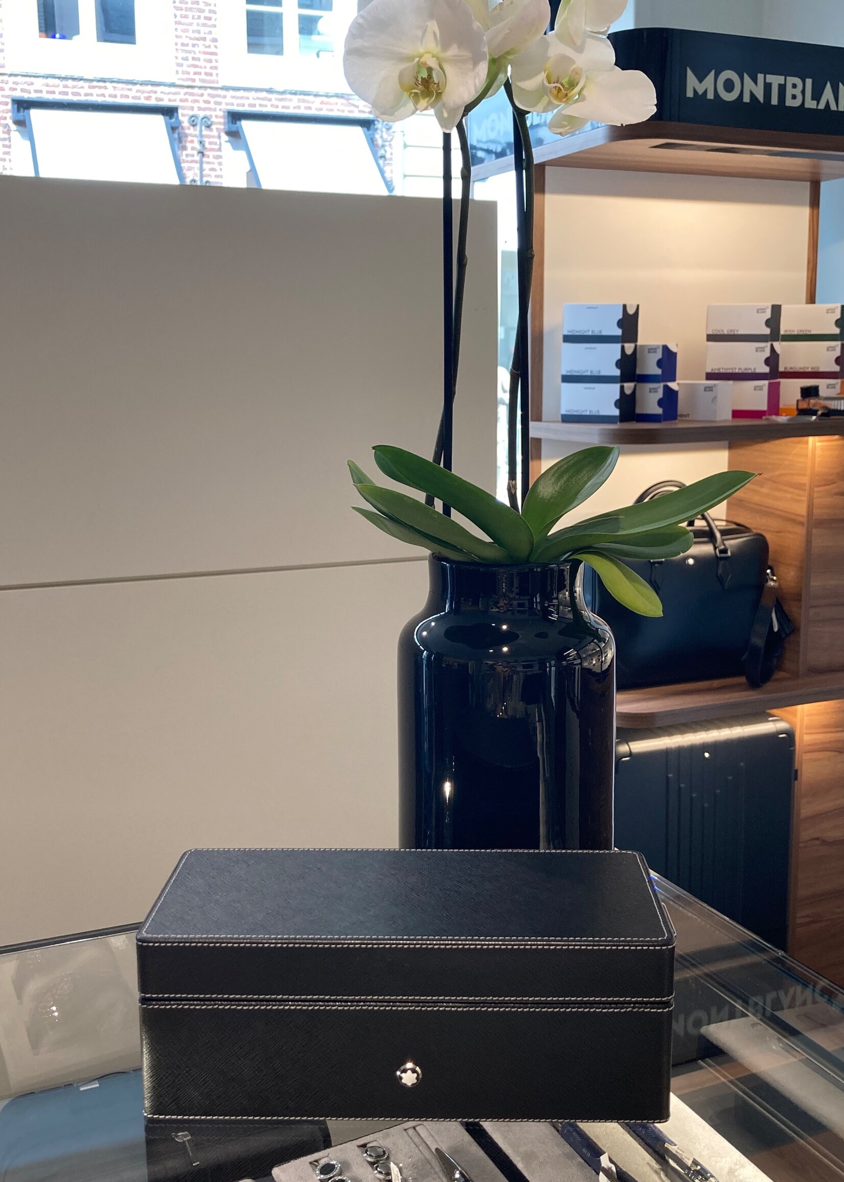 Montblanc Collector Box Sartorial Black Meisterstück Small voor 3 pennen Zwart