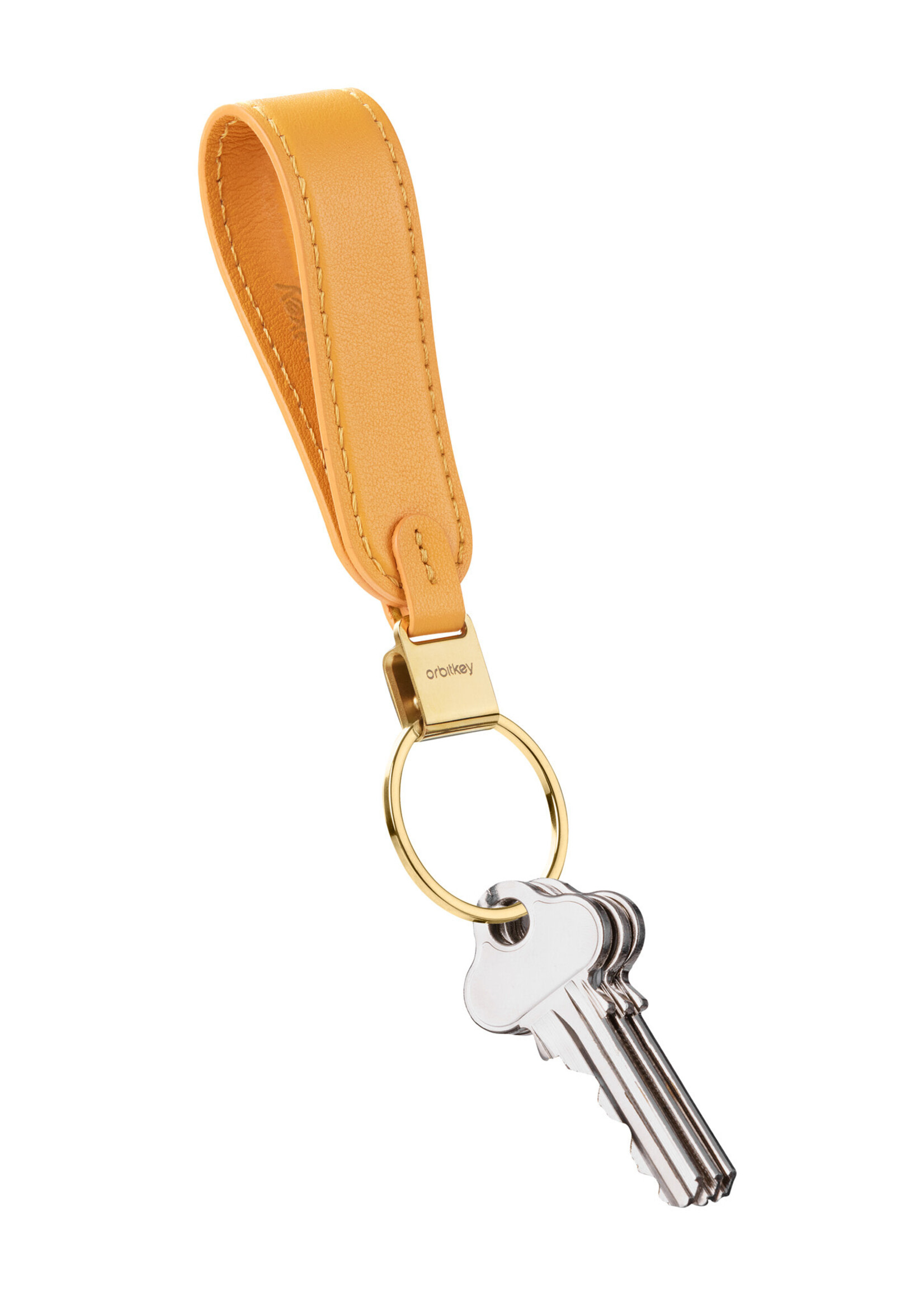 Orbitkey Loop Keychains Leather Saffran