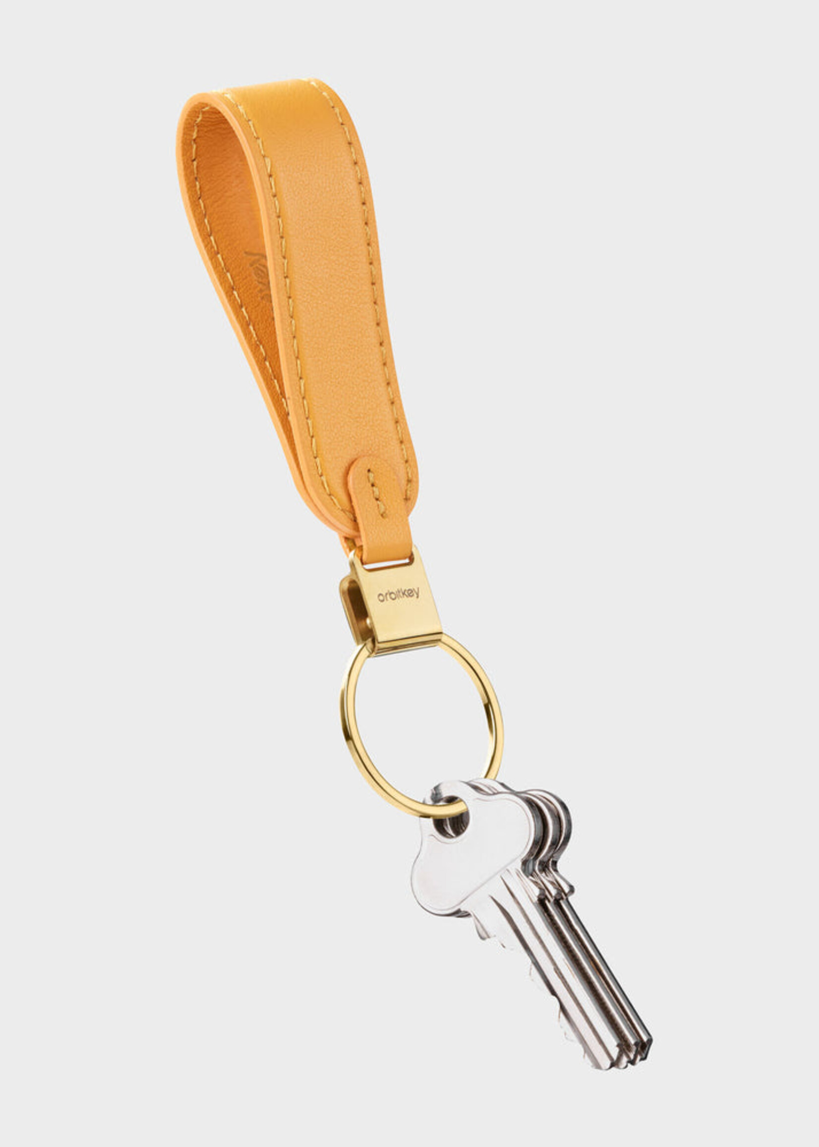 Orbitkey Loop Keychains Leather Saffran