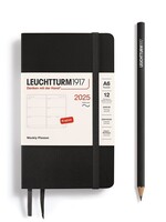 Leuchtturm1917 Agenda 2025 Pocket Soft Cover Weekly Black