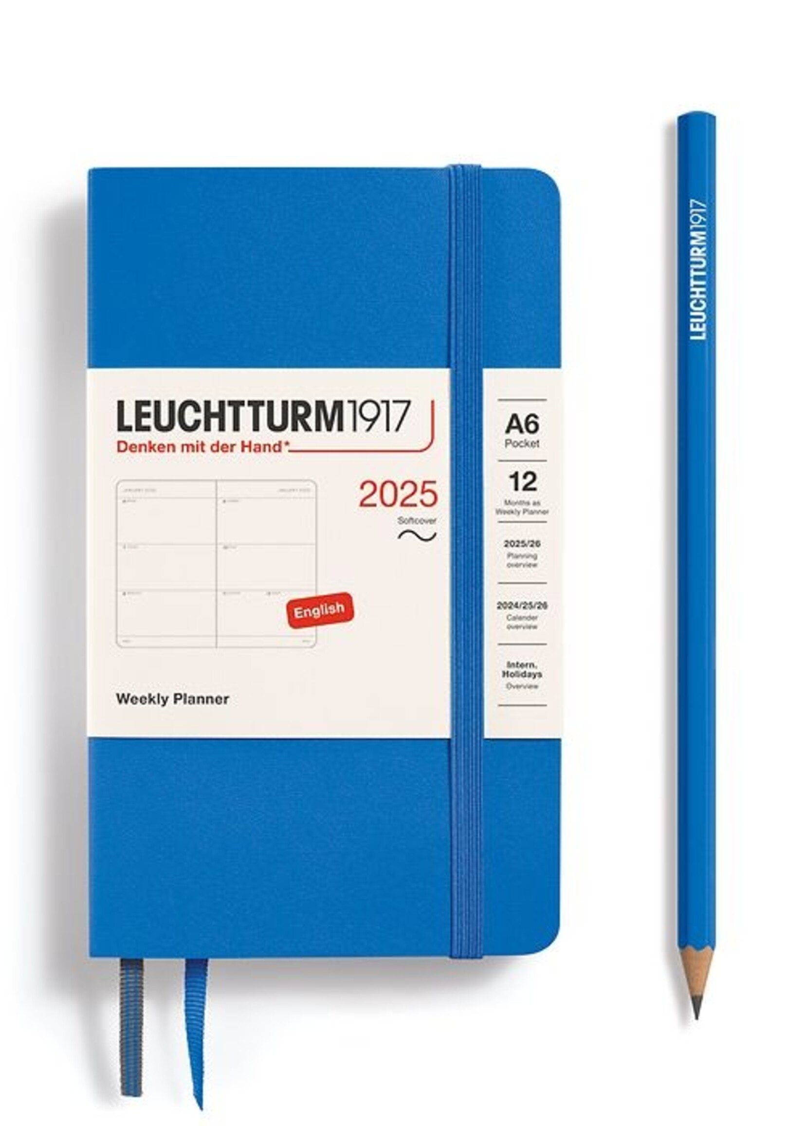 Leuchtturm1917 Agenda 2025 Pocket Soft Cover Weekly Sky