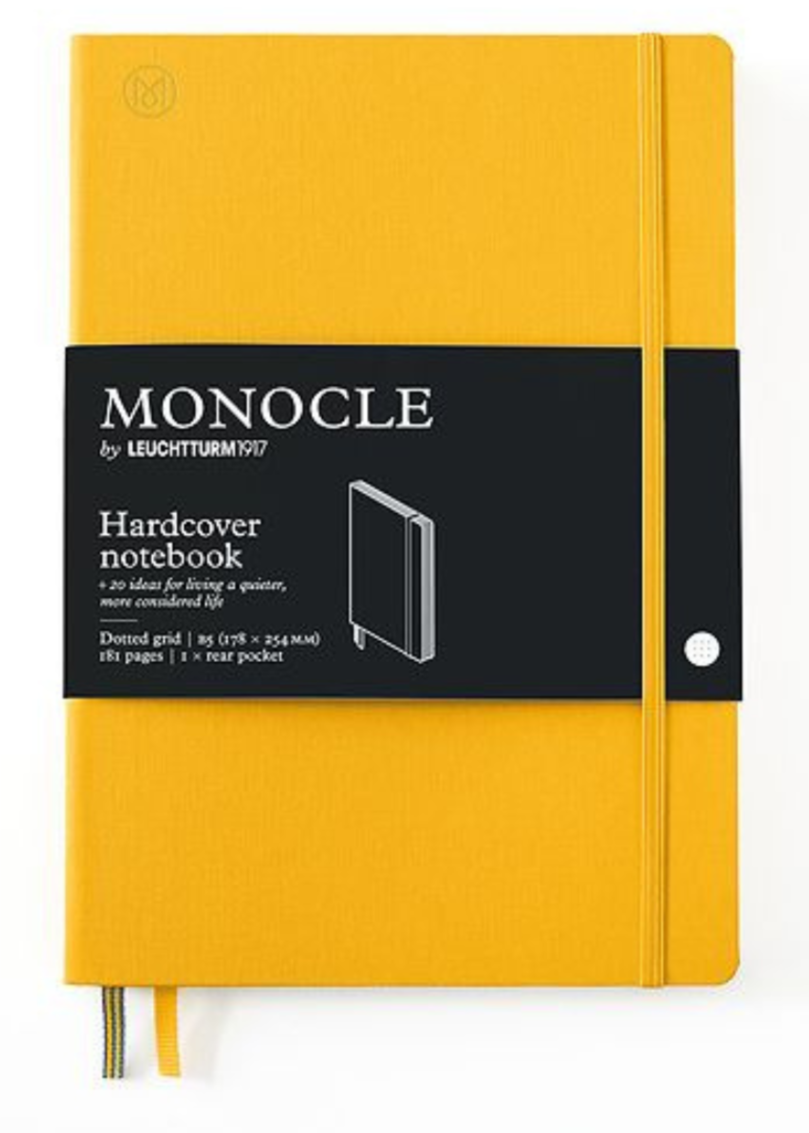 MONOCLE by Leuchtturm1917 Linnen Notebook B6 Hardcover - Yellow dotted