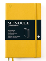 MONOCLE by Leuchtturm1917 Linnen Accordion Notebook B6+ Hardcover Yellow