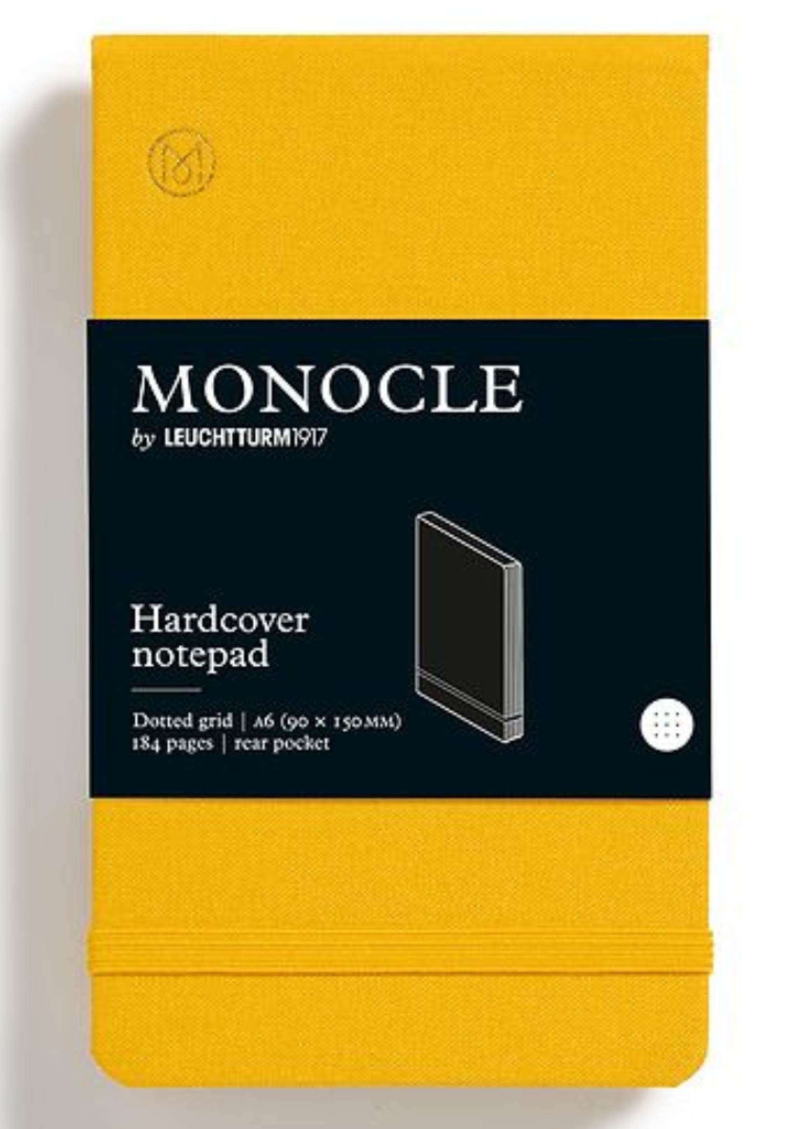 MONOCLE by Leuchtturm1917 Linnen Notepad A6 Hardcover - Yellow dotted