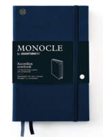 MONOCLE by Leuchtturm1917 Linnen Accordion Notebook B6+ HardCover Navy