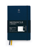 MONOCLE by Leuchtturm1917 Linnen Agenda A5 Weekly/Note Navy