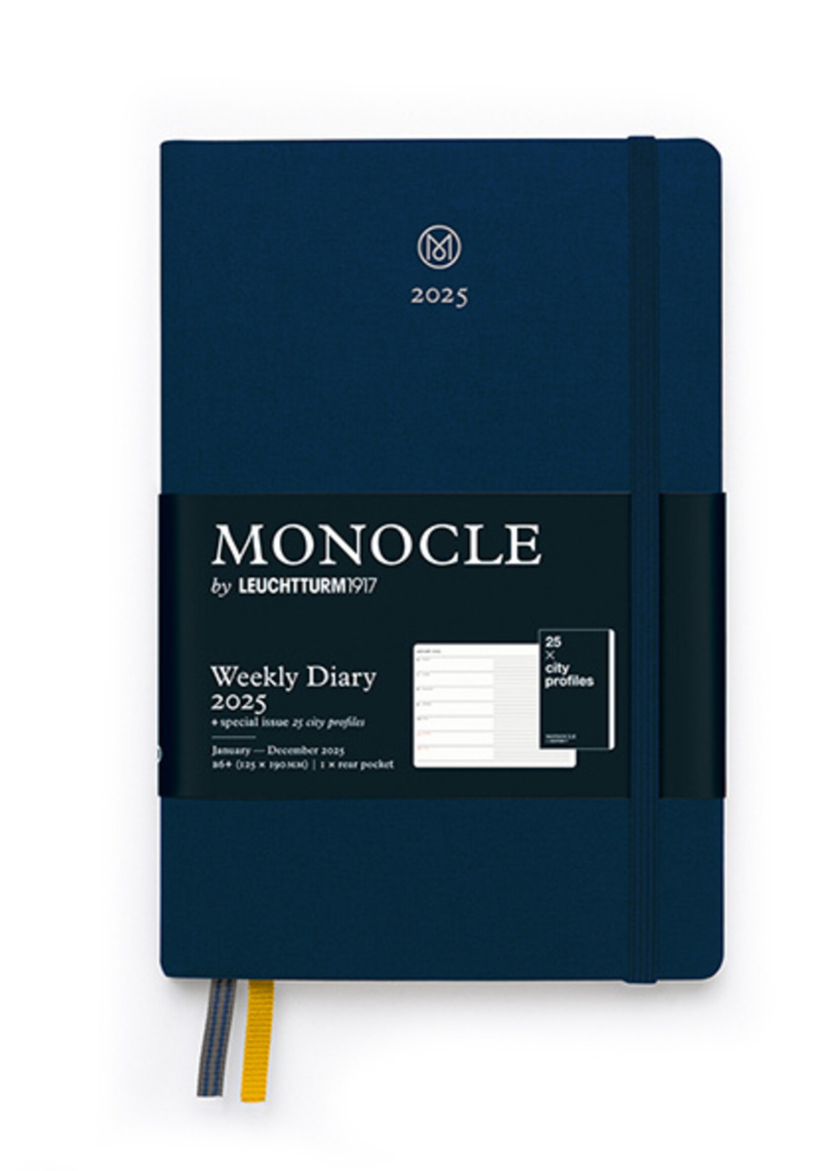 MONOCLE by Leuchtturm1917 Linnen Agenda A5 Weekly/Note Navy