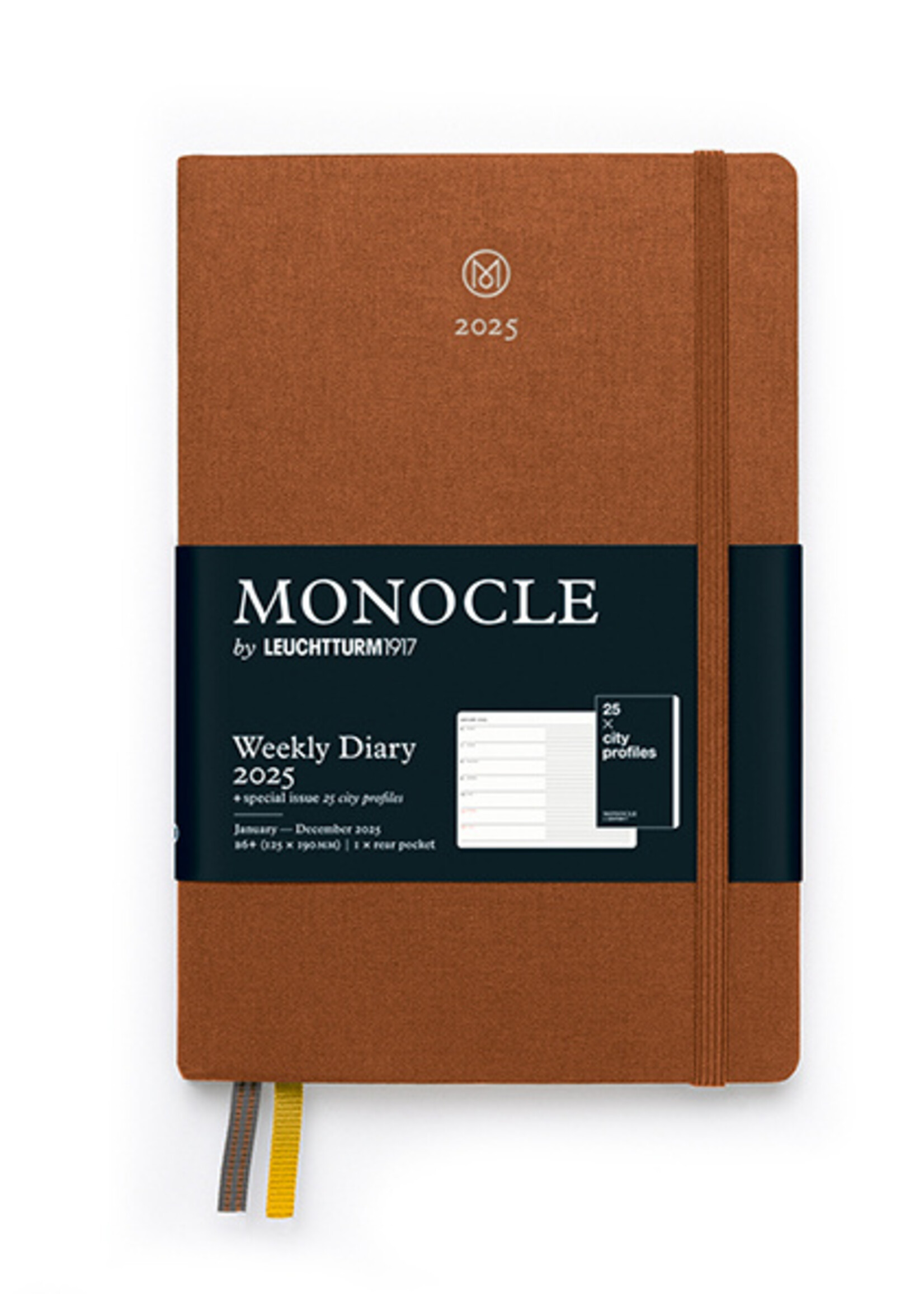 MONOCLE by Leuchtturm1917 Linnen Agenda A5 Weekly/Note Brown