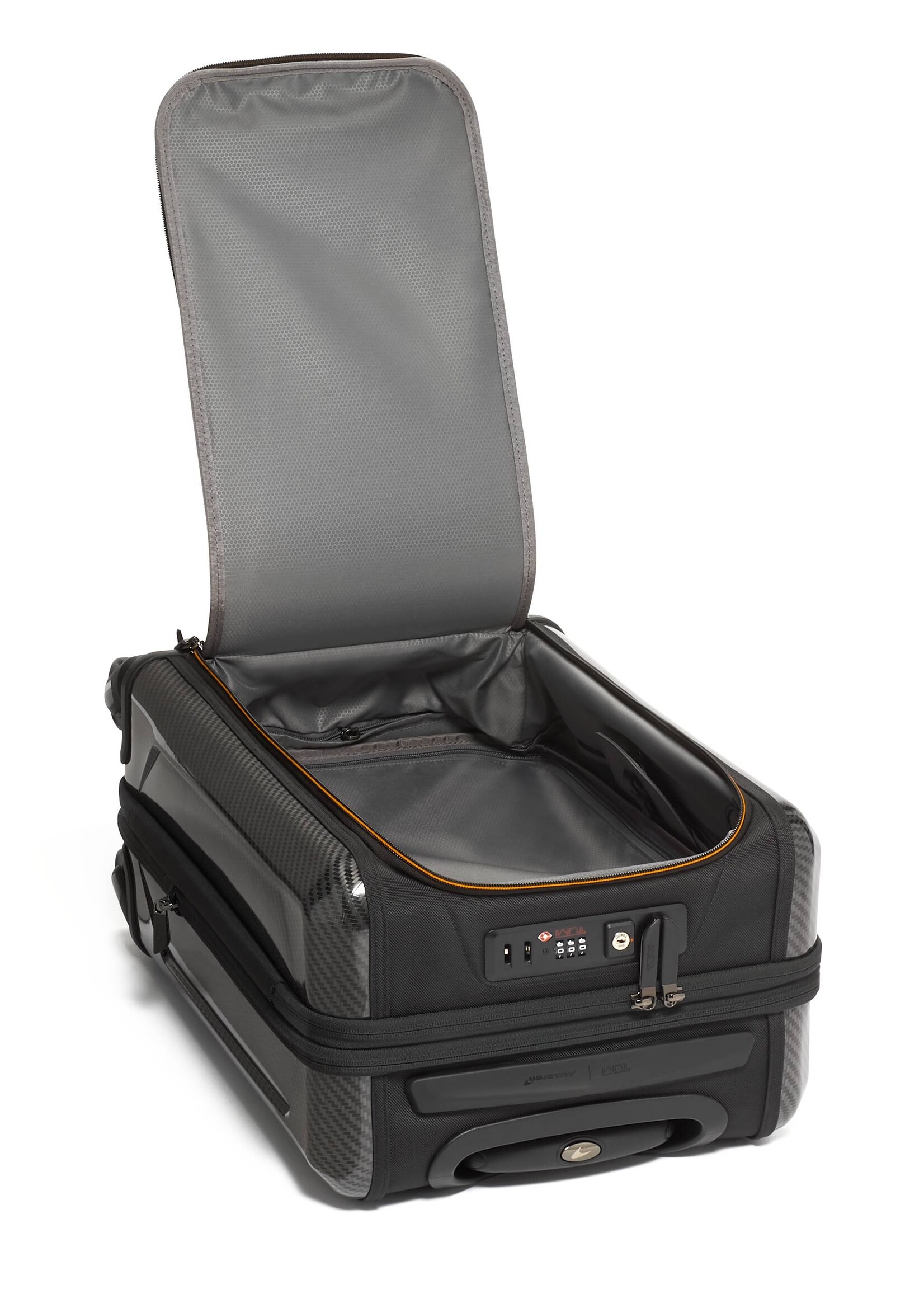 TUMI Aero Internationale Uitbreidbare Handbagage Koffer 56cm (56H x 23D/28D x 35.5B cm) Carbon/Black/Oranje