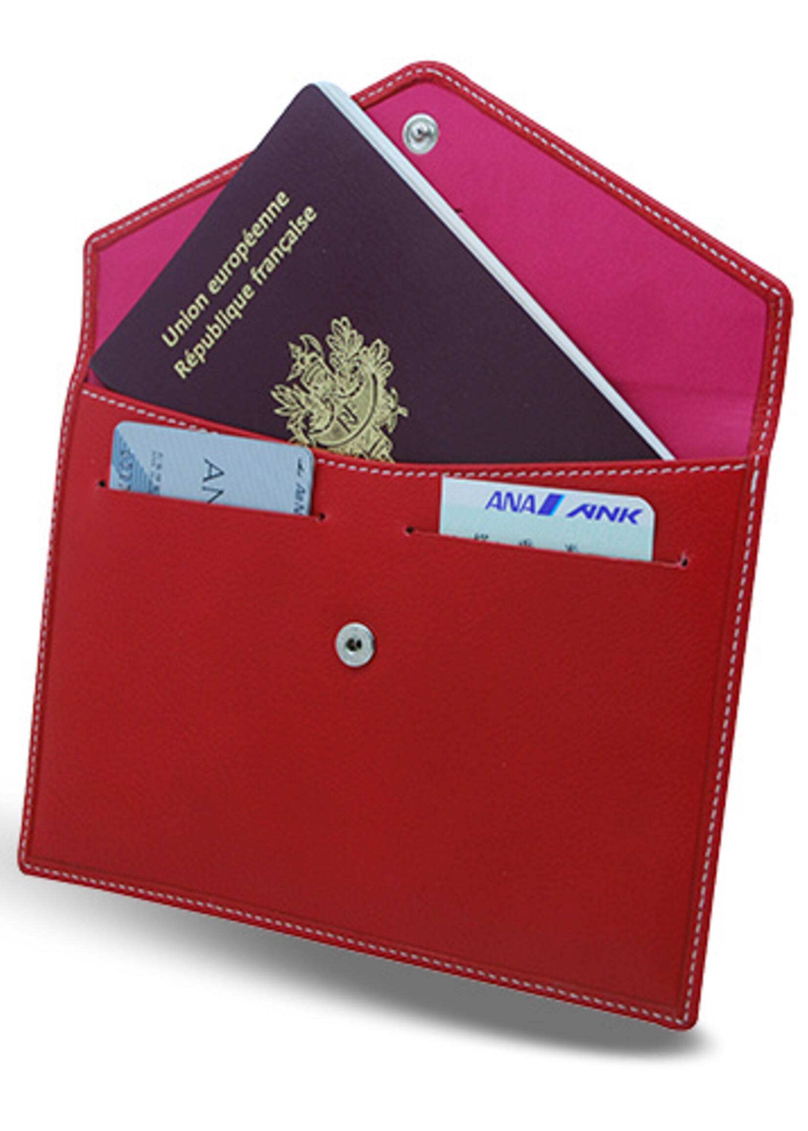 Récife Small Envelope Kaarthouder /2 Riviera Cognac