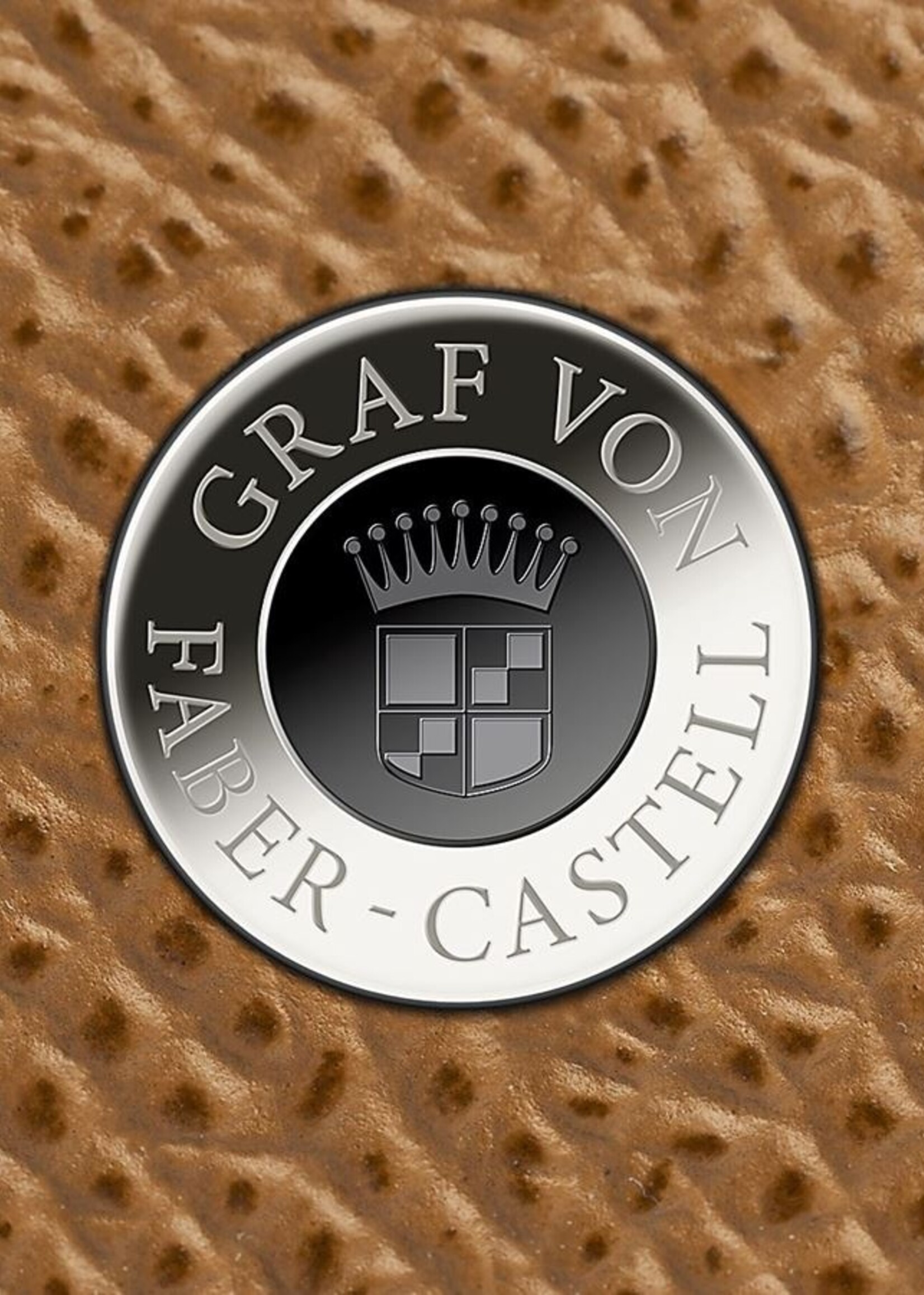 Graf von Faber-Castell Schrijfmap A4 rits/ tabletvak Epsom Cognac