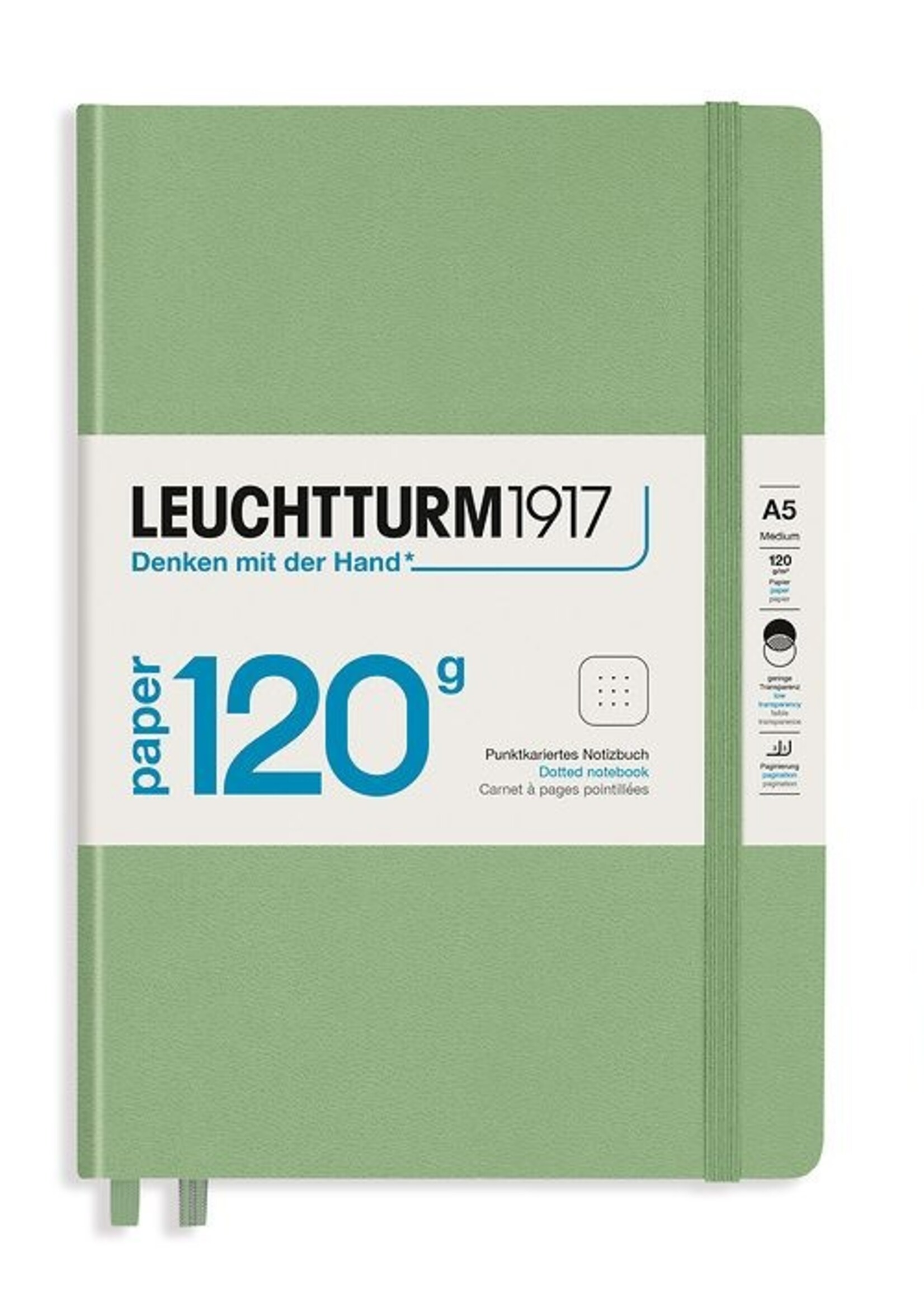 Leuchtturm1917 Notitieboek 120gr. Dotted A5 Sage