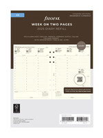 Filofax Agenda Vulling 2025 A5 Creme week/2pag.