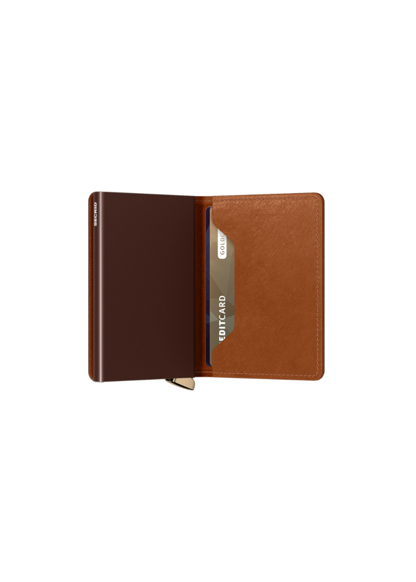 Secrid Premium Slim Wallet Emboss Lines Cognac
