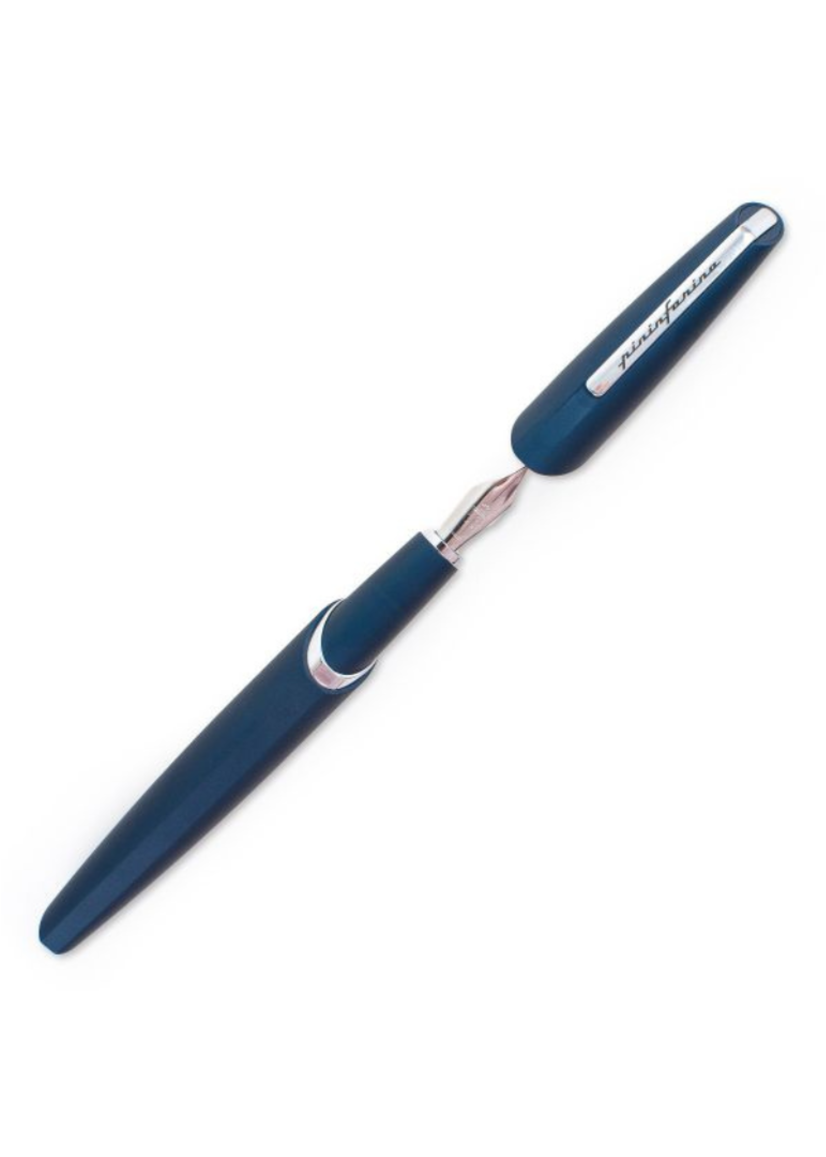 Pininfarina PF Two Aluminium Dark Blue Vulpen M - Medium