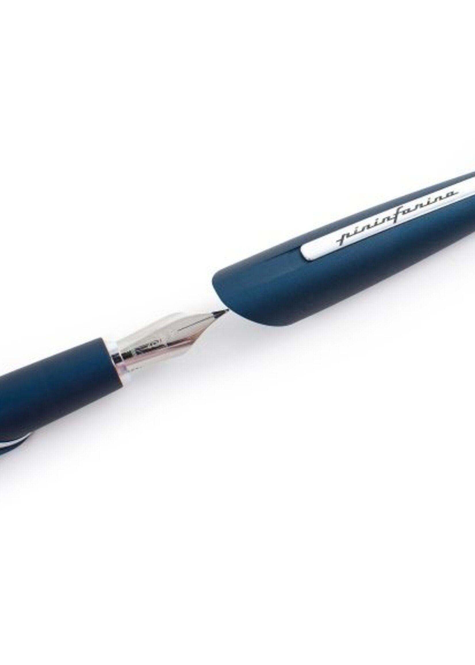 Pininfarina PF Two Aluminium Dark Blue Vulpen M - Medium