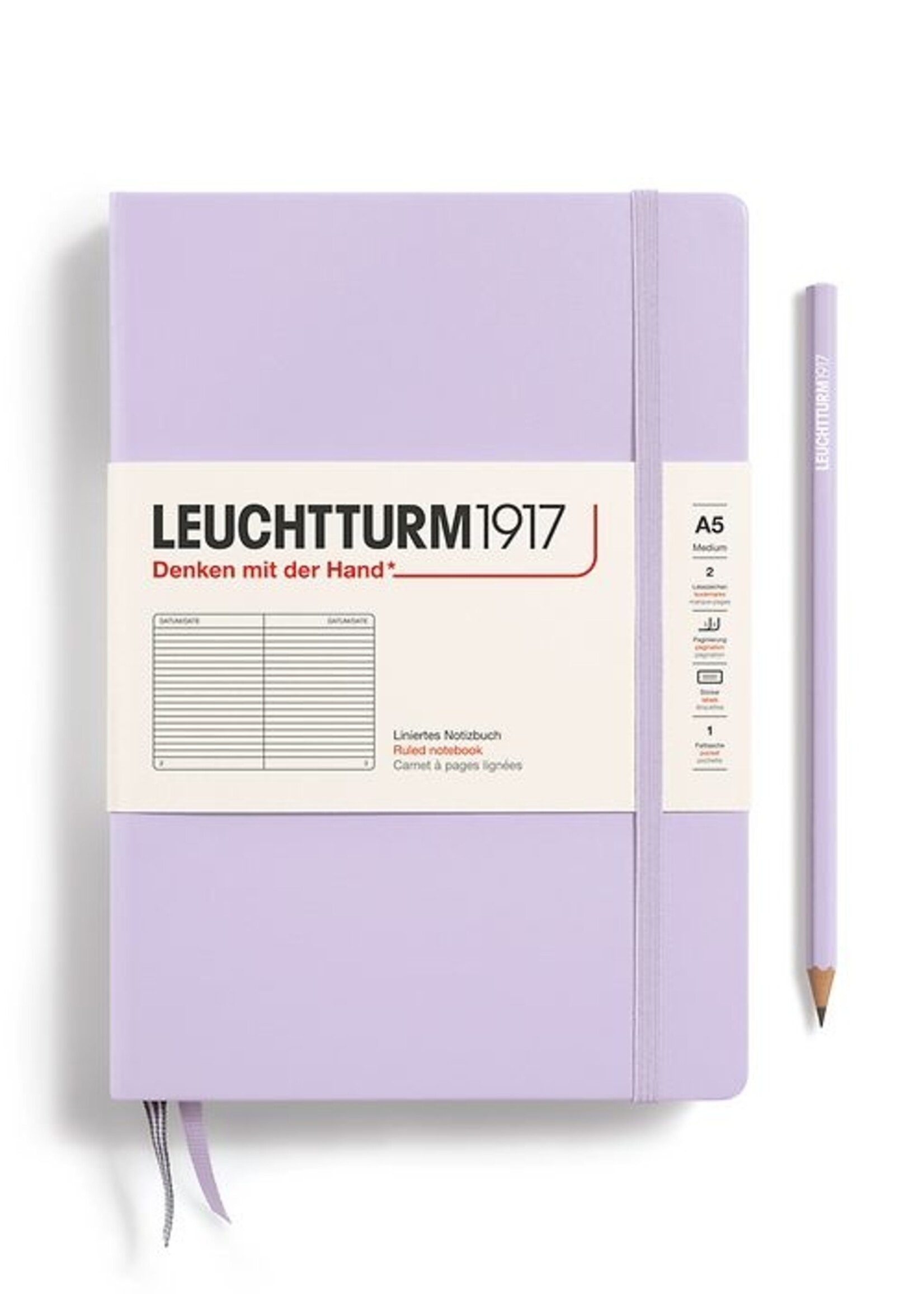 Leuchtturm1917 Notitieboek Medium Hard Cover Lilac