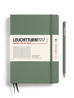 Leuchtturm1917 Notitieboek Medium Hard Cover Olive Gellijnd