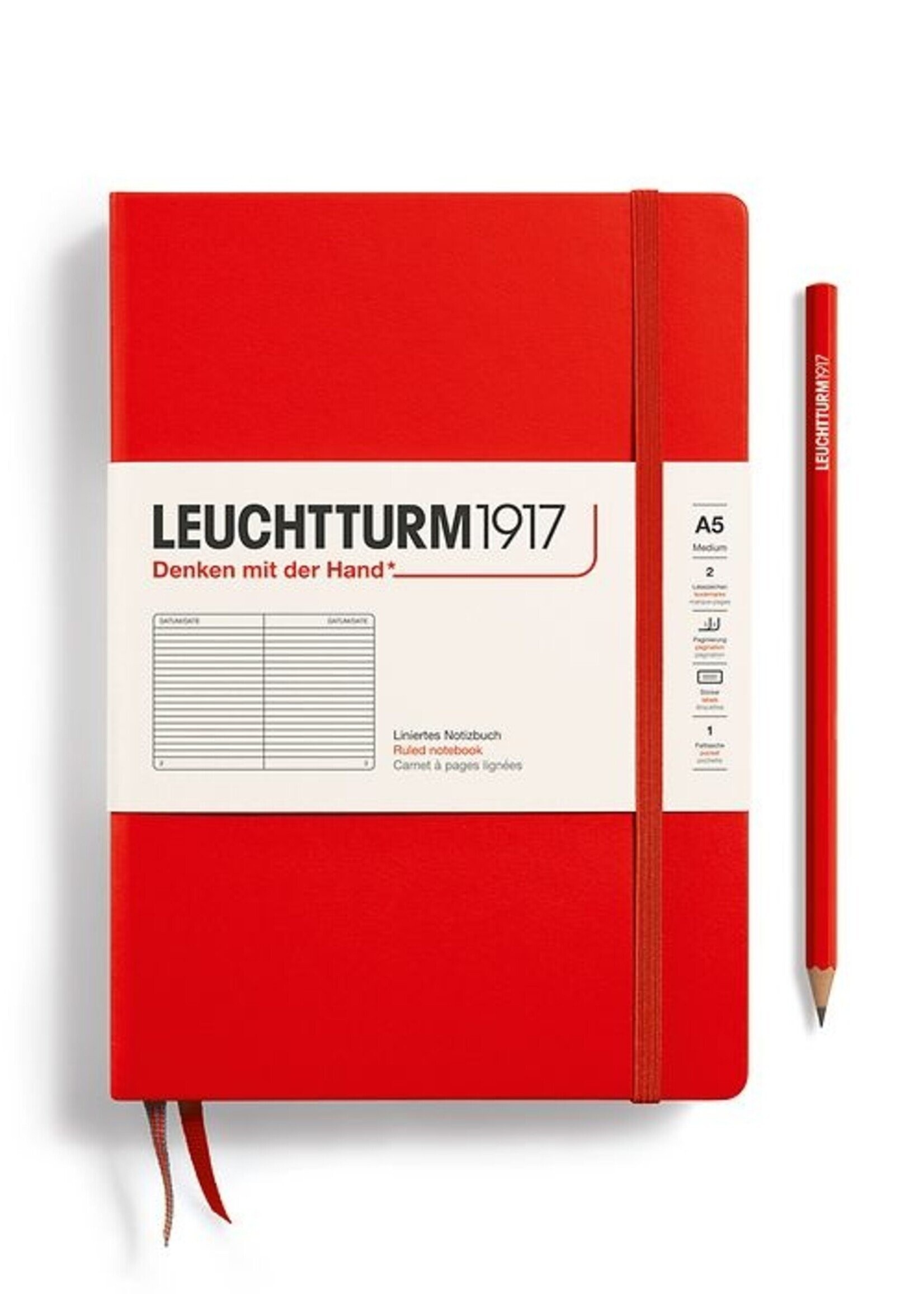 Leuchtturm1917 Medium Soft Cover Port Red