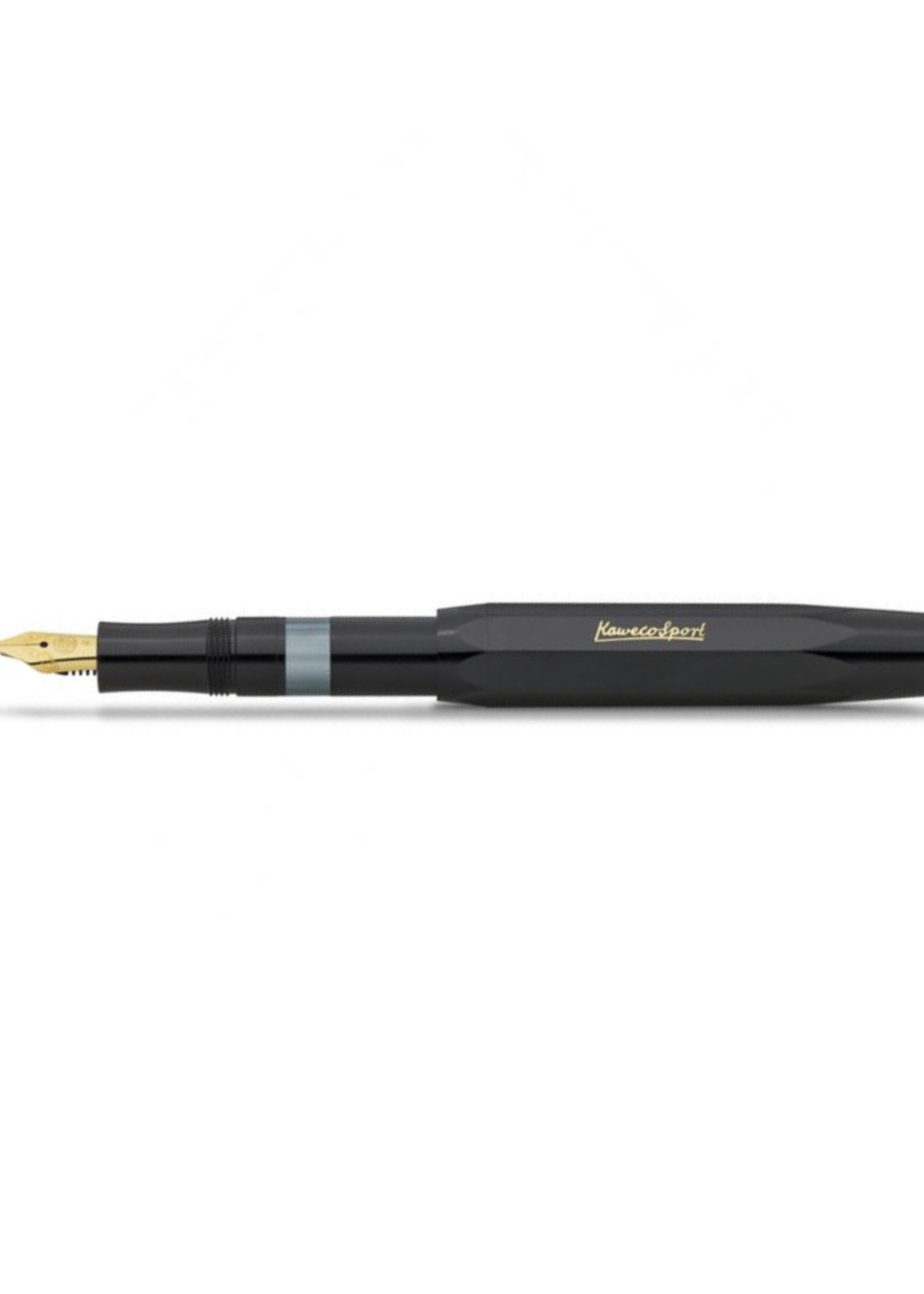 Kaweco Piston Sport Classic Black/Gold Vulpen F -Fijn