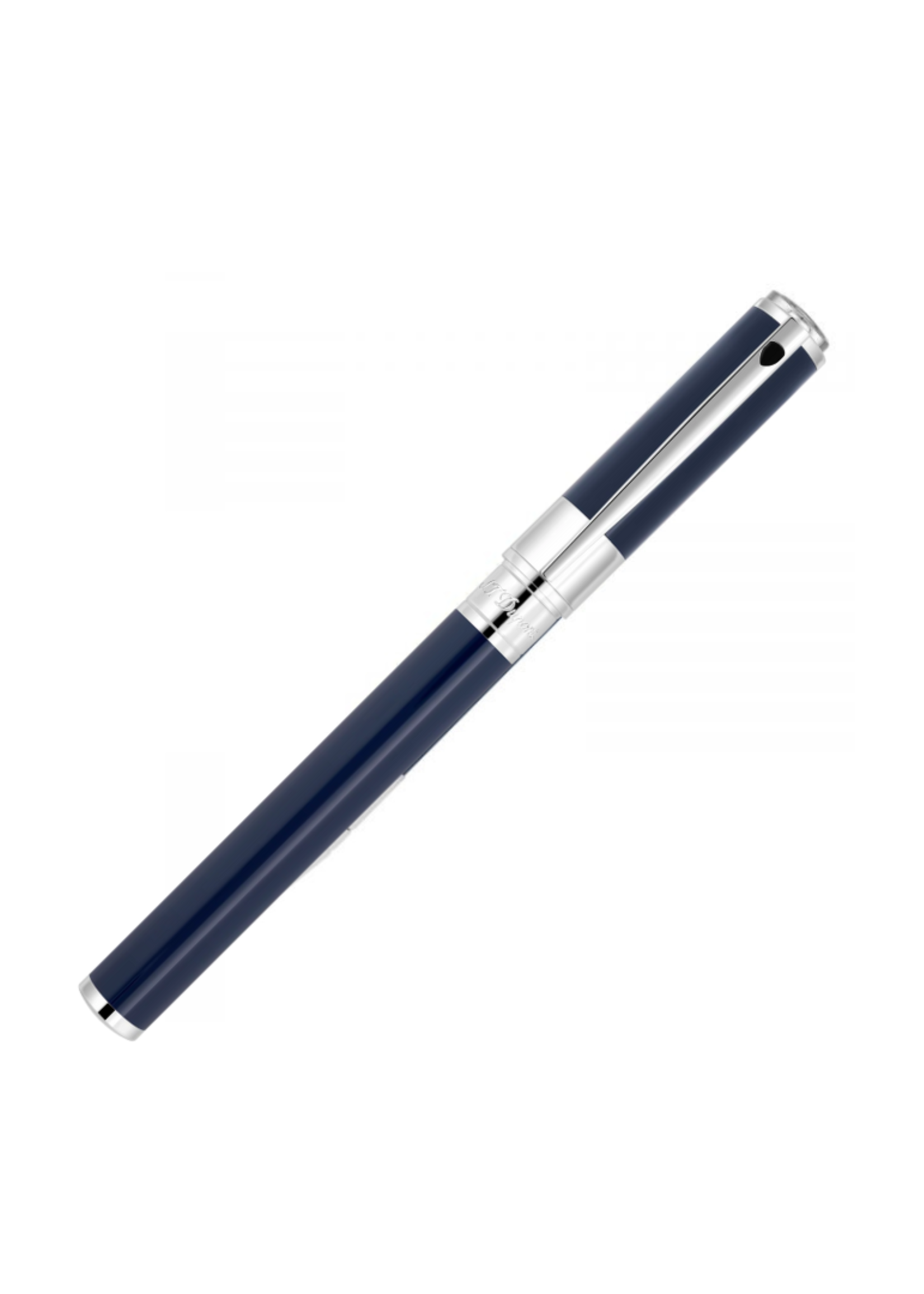 S.T. Dupont D-Initial Blauw & Chrome  Roller
