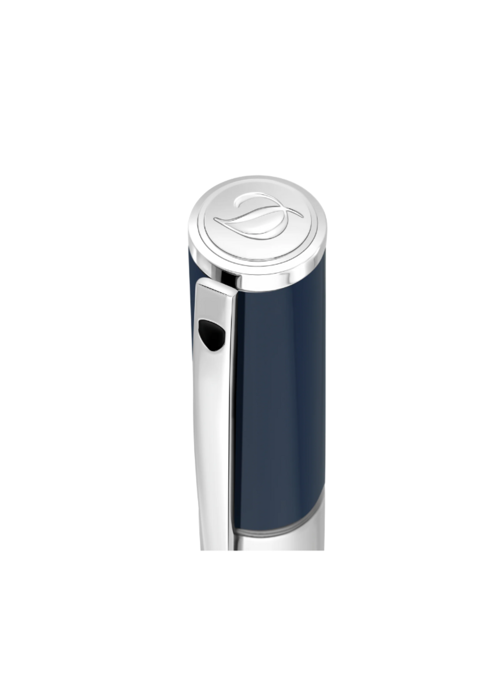 S.T.Dupont D-Initial Blauw & Chrome  Roller
